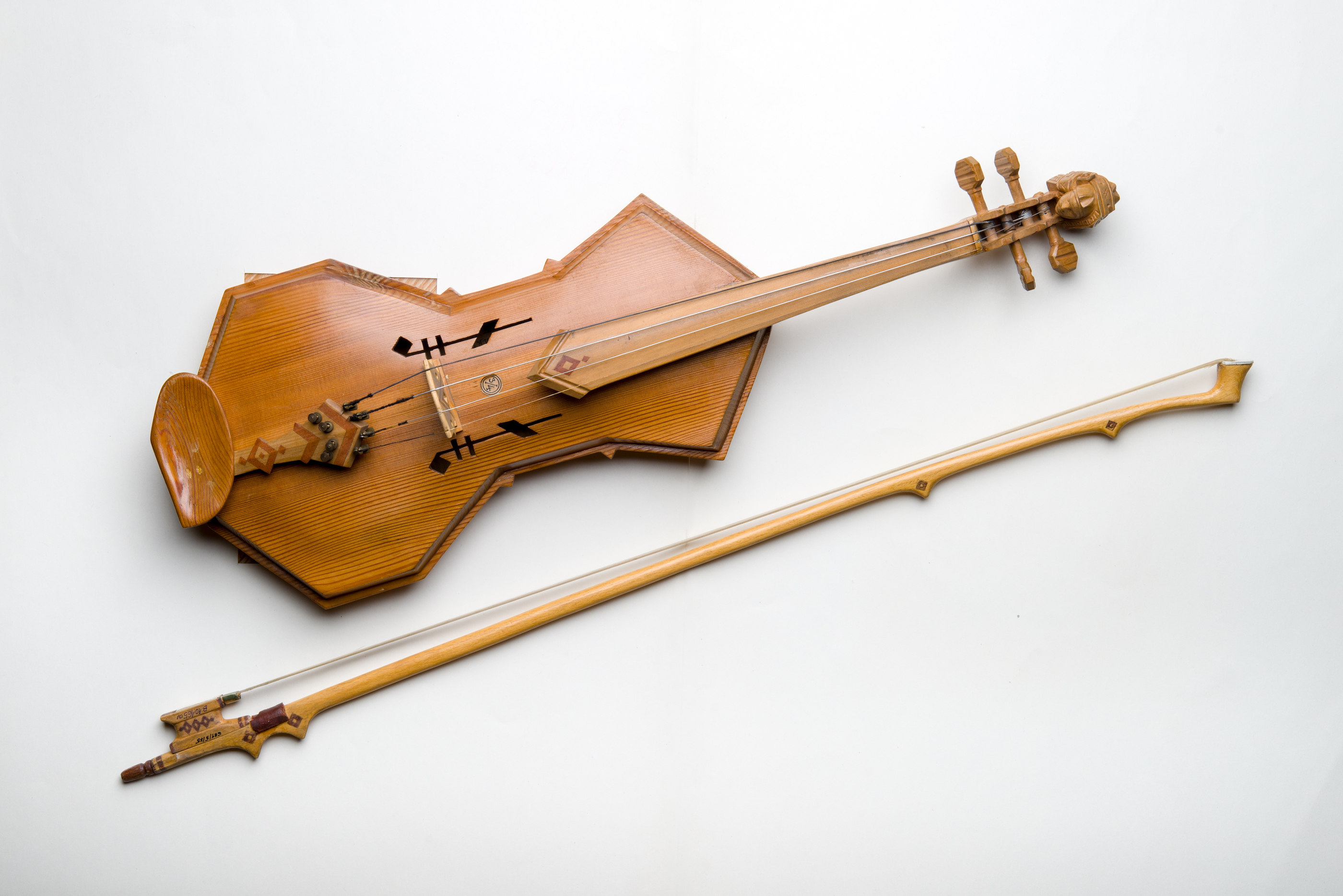Martin Benka: Violin and bow by Martin Benka - 1946 - 64 cm Slovak National Museum - Museum of History