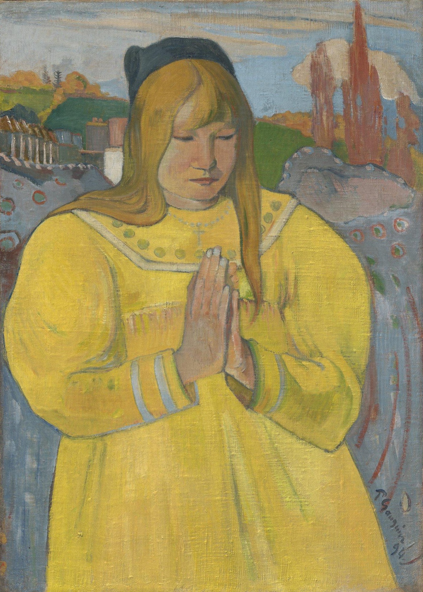 Jong christelijk meisje by Paul Gauguin - 1894 - 89,9 x 71,3 cm 