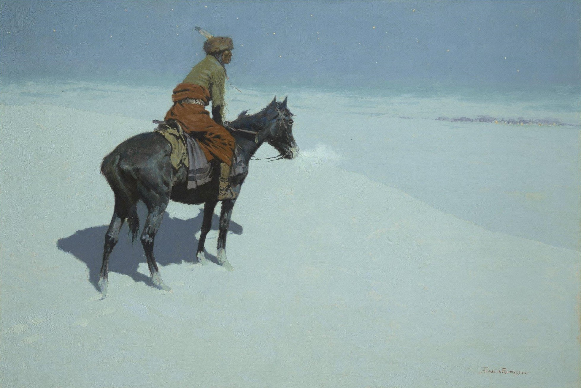 Friends or Foes? (The Scout) by Frederic Remington - 1902–05 - 68.6 x 101.6 cm The Clark