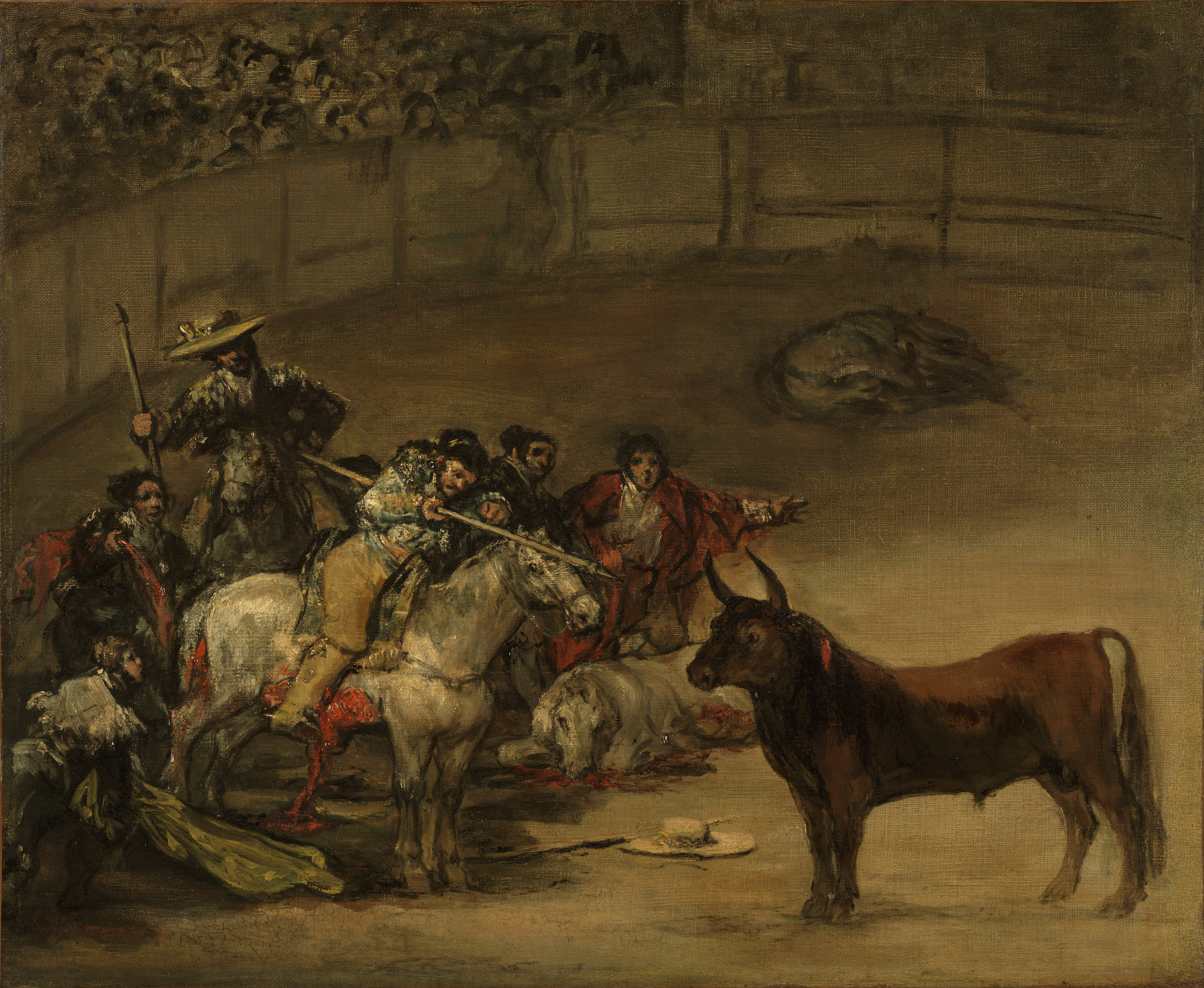 Bullfight, Suerte de Varas by Francisco Goya - 1824 - 61 x 49.5 cm J. Paul Getty Museum