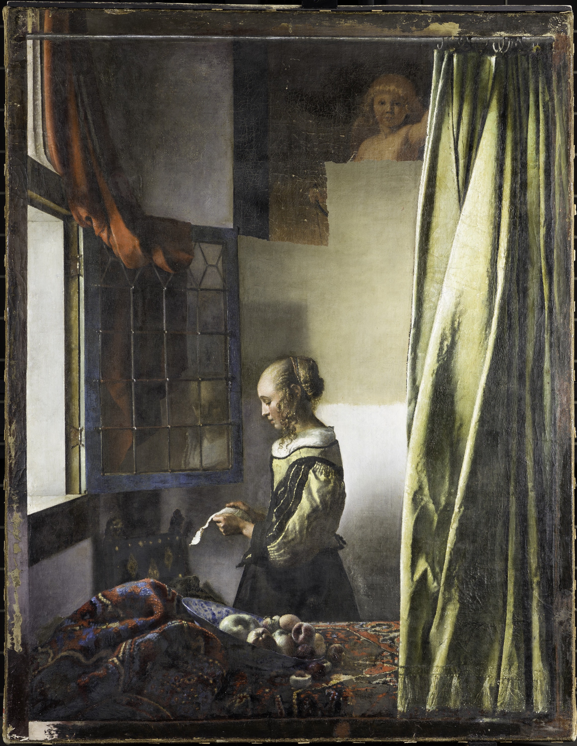 Το κορίτσι που διαβάζει ένα γράμμα σε ένα ανοιχτό παράθυρο by Johannes Vermeer - 1657/59 περίπου - 83 cm × 64.5 cm 