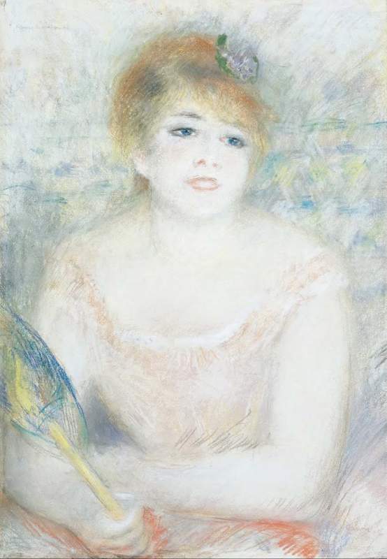 ジャンヌ・サマリーの肖像 by Pierre-Auguste Renoir via DailyArt