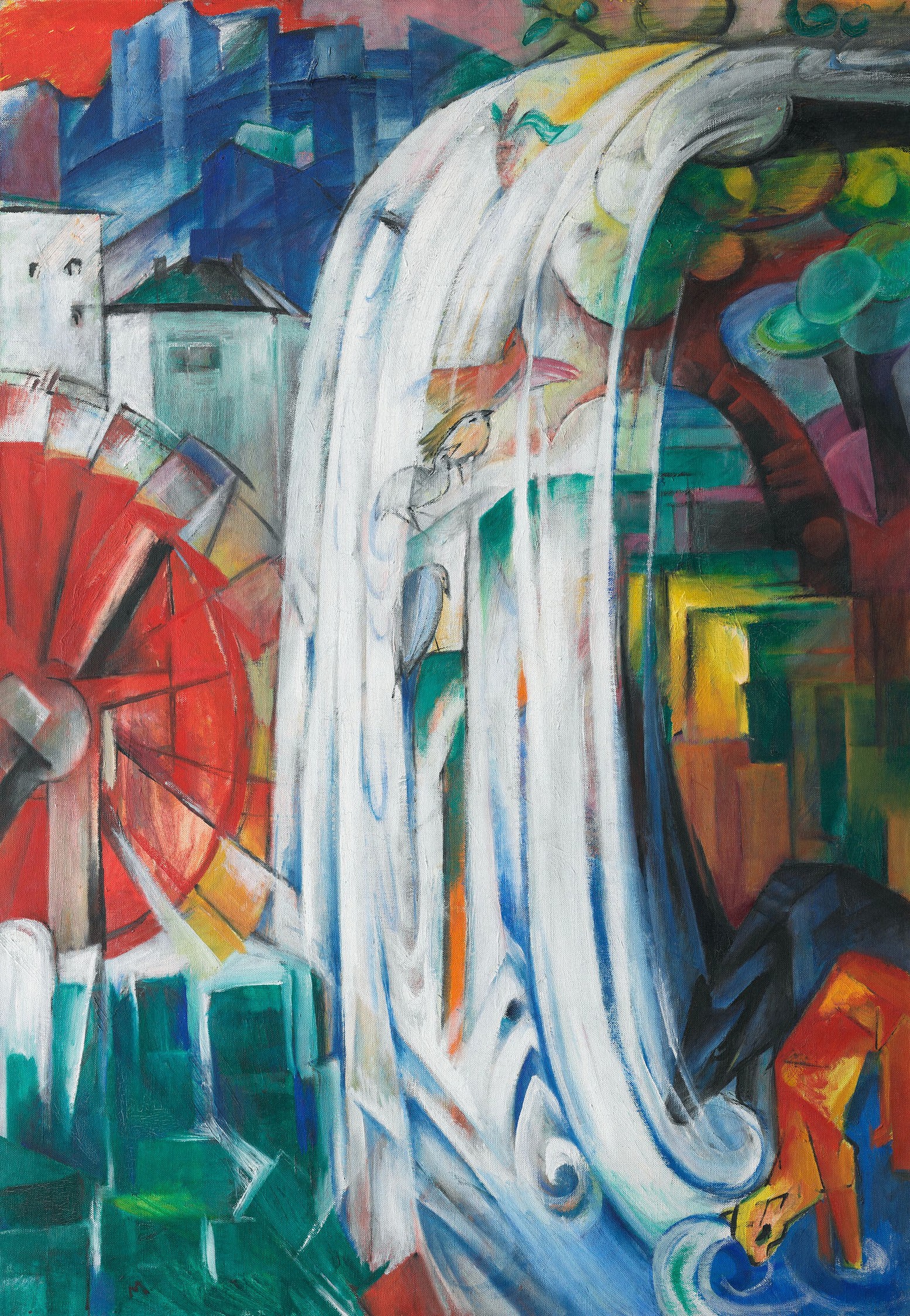 The Bewitched Mill by Franz Marc - 1913 Art Institute of Chicago