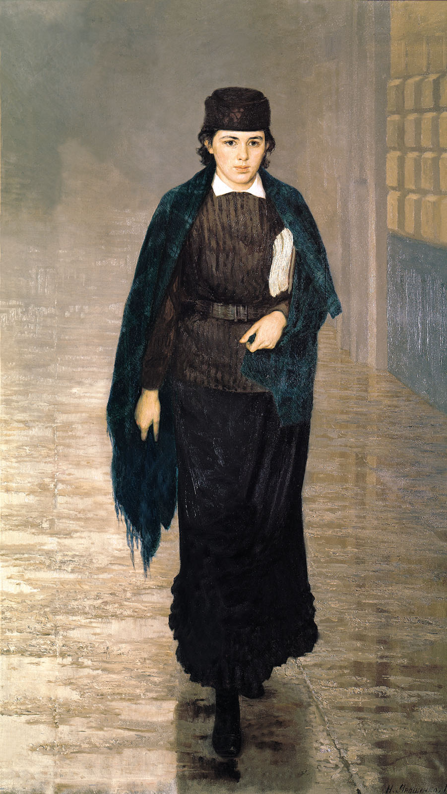 女学生 by Nikolai Yaroshenko - 1883 