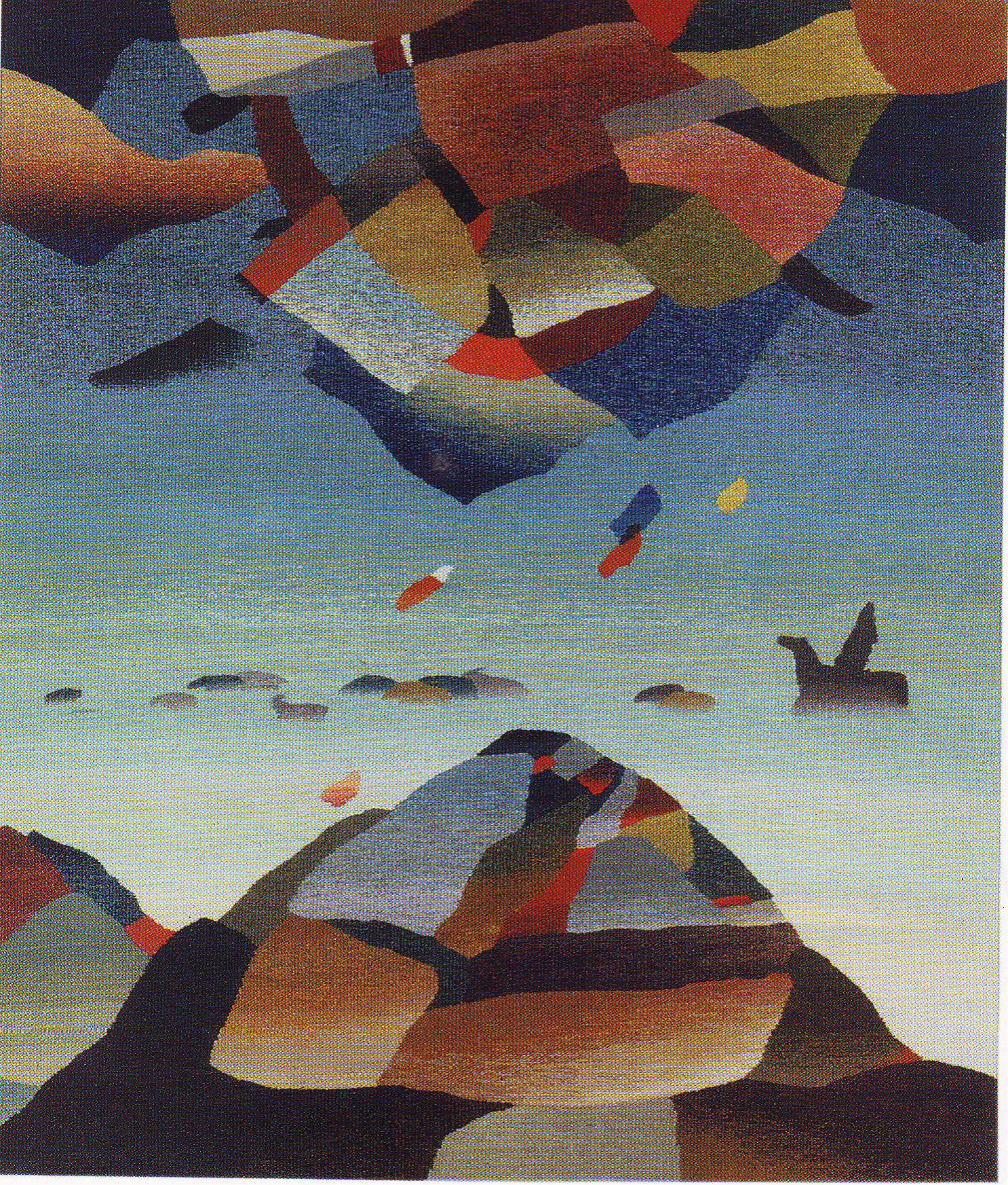 空间 by Alibay and Saule Bapanova - 1994 - 144 x 124 cm 