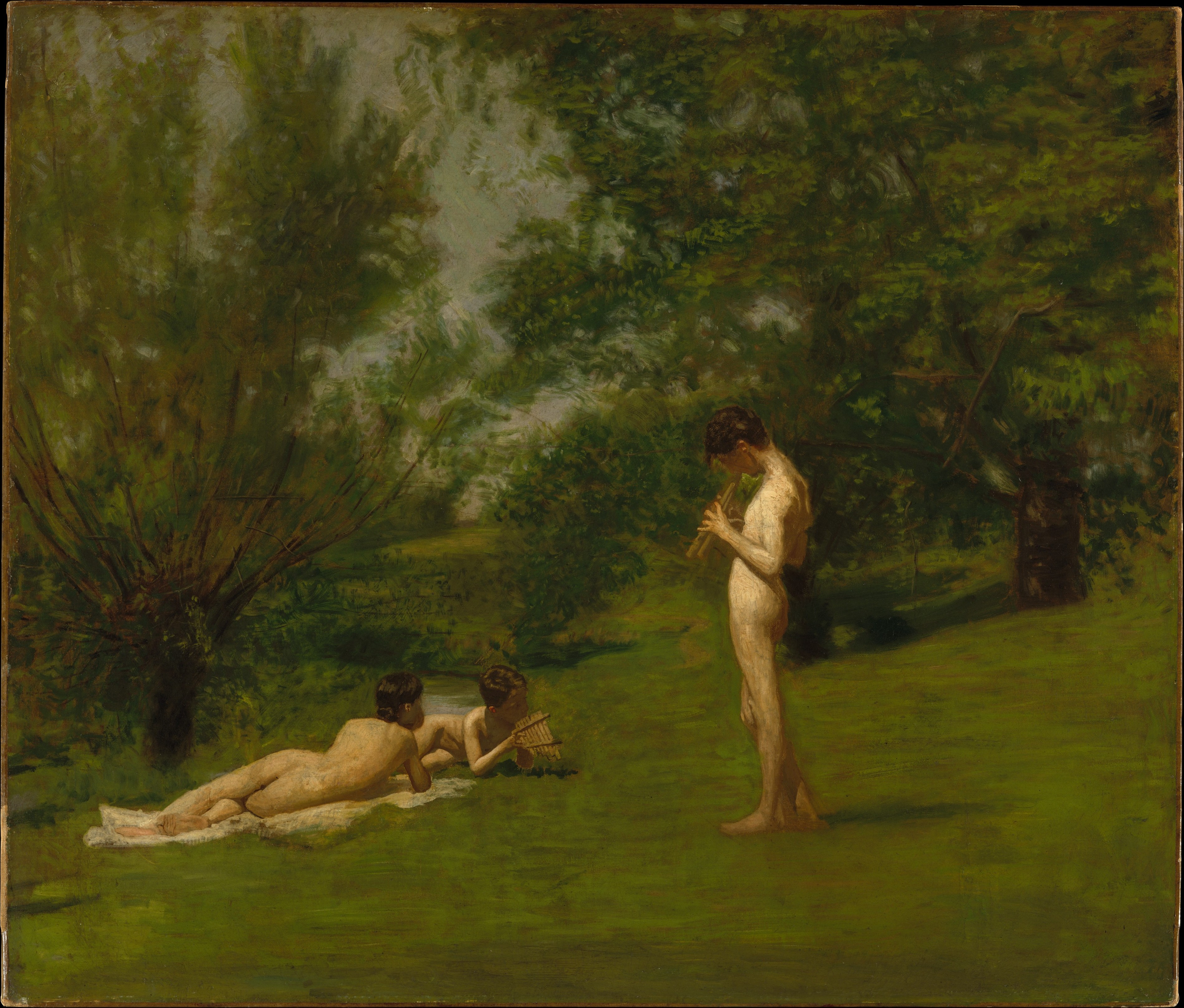 Arcadia by Thomas Eakins - c. 1883 - 98.1 x 114.3 cm Museo Metropolitano de Arte