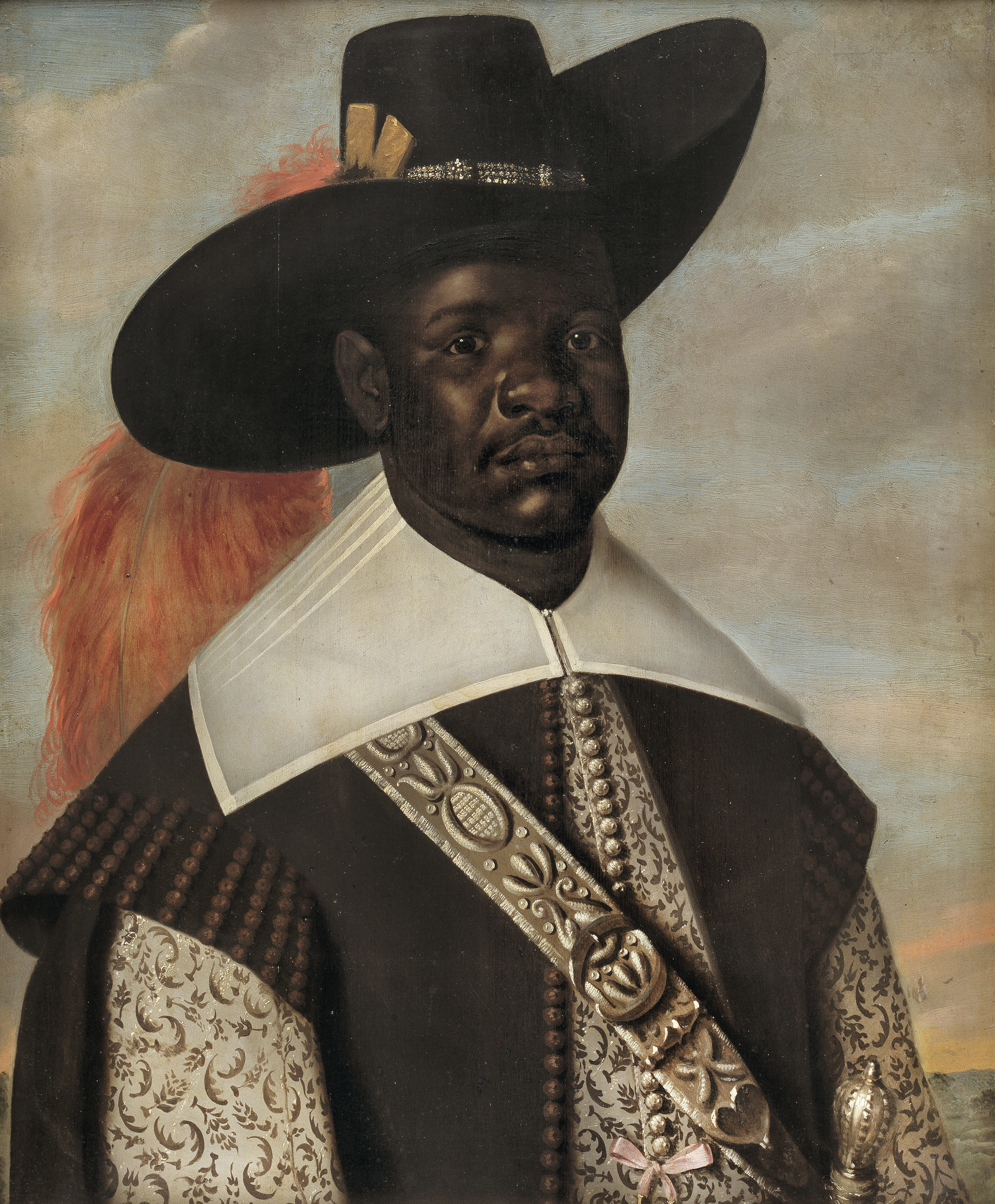 Don Miguel de Castro. Abgesandter des Kongo by Jaspar Beckx - ca. 1643 - 75 x 62 cm Statens Museum for Kunst (SMK)