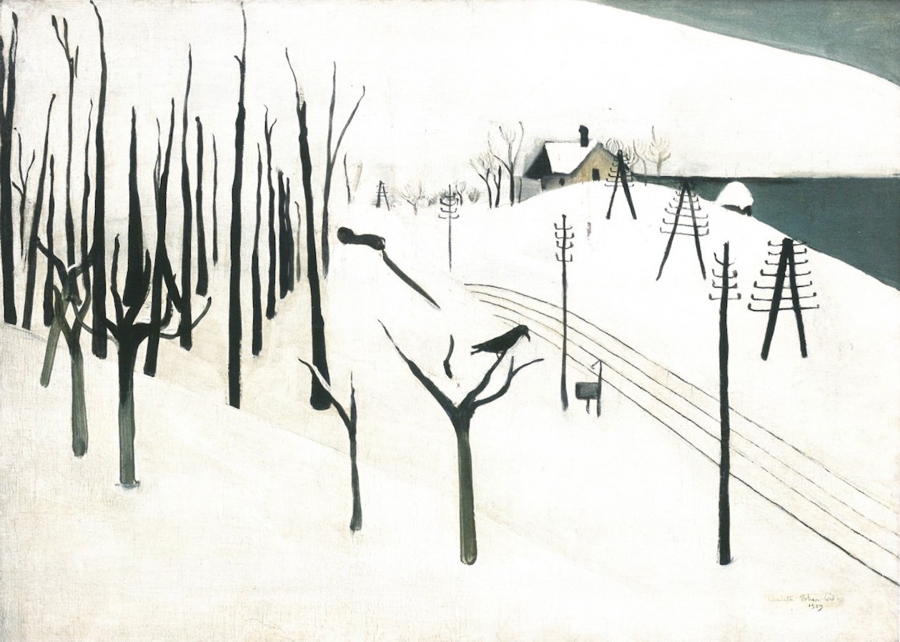 Kış, Zebegény by Amrita Sher-Gil - 1939 