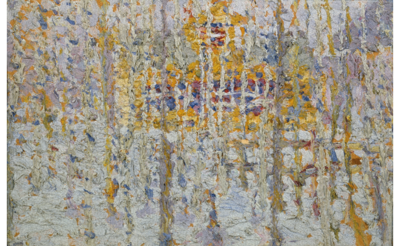 黄色い家のある風景 (冬の風景) by Kazimir Malevich - 1906年頃 - 19,2 x 29,5 cm 