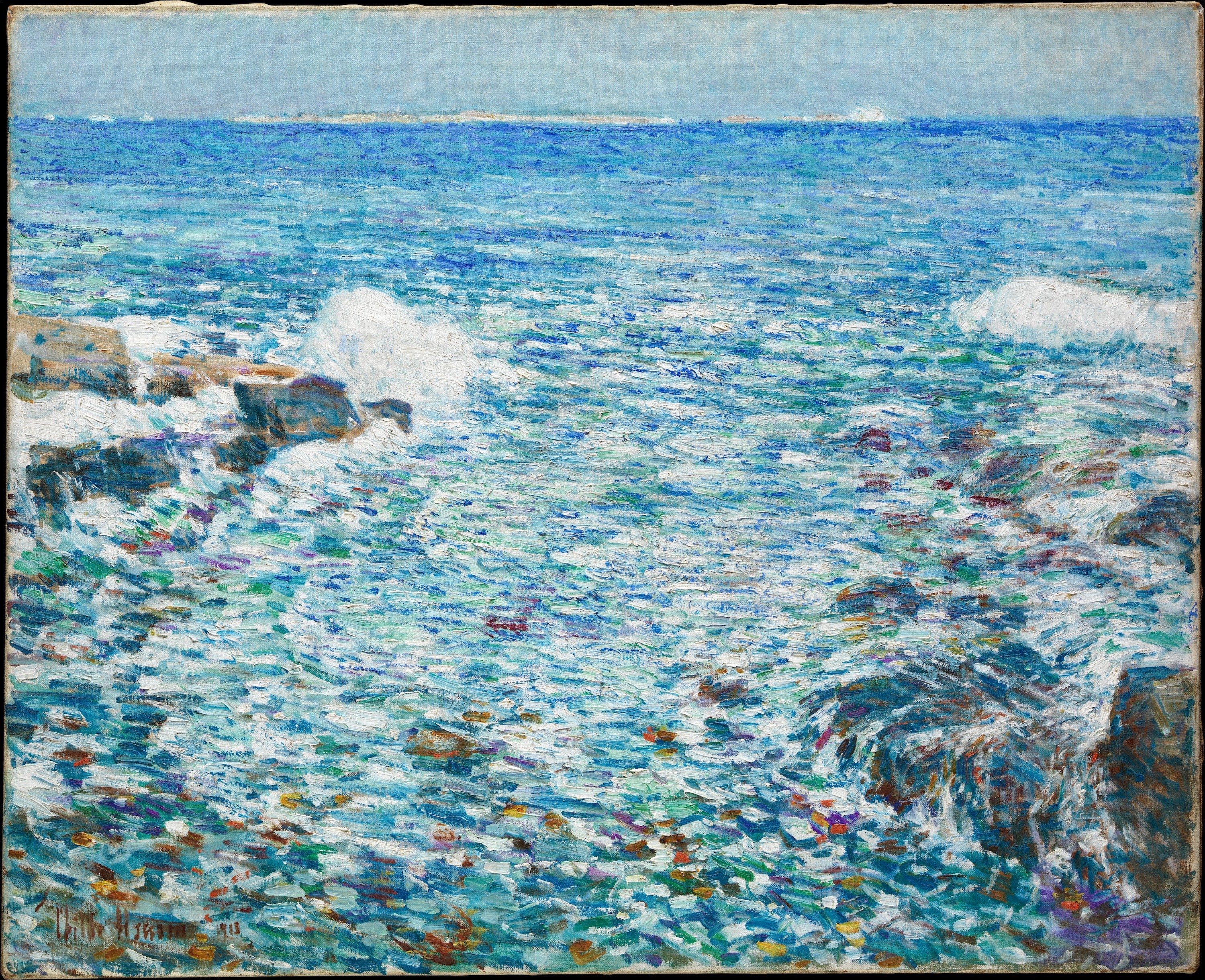 Surf, Isles of Shoals by Frederick Childe Hassam - 1913 - 89.5 x 71.8 cm Metropolitan Museum of Art