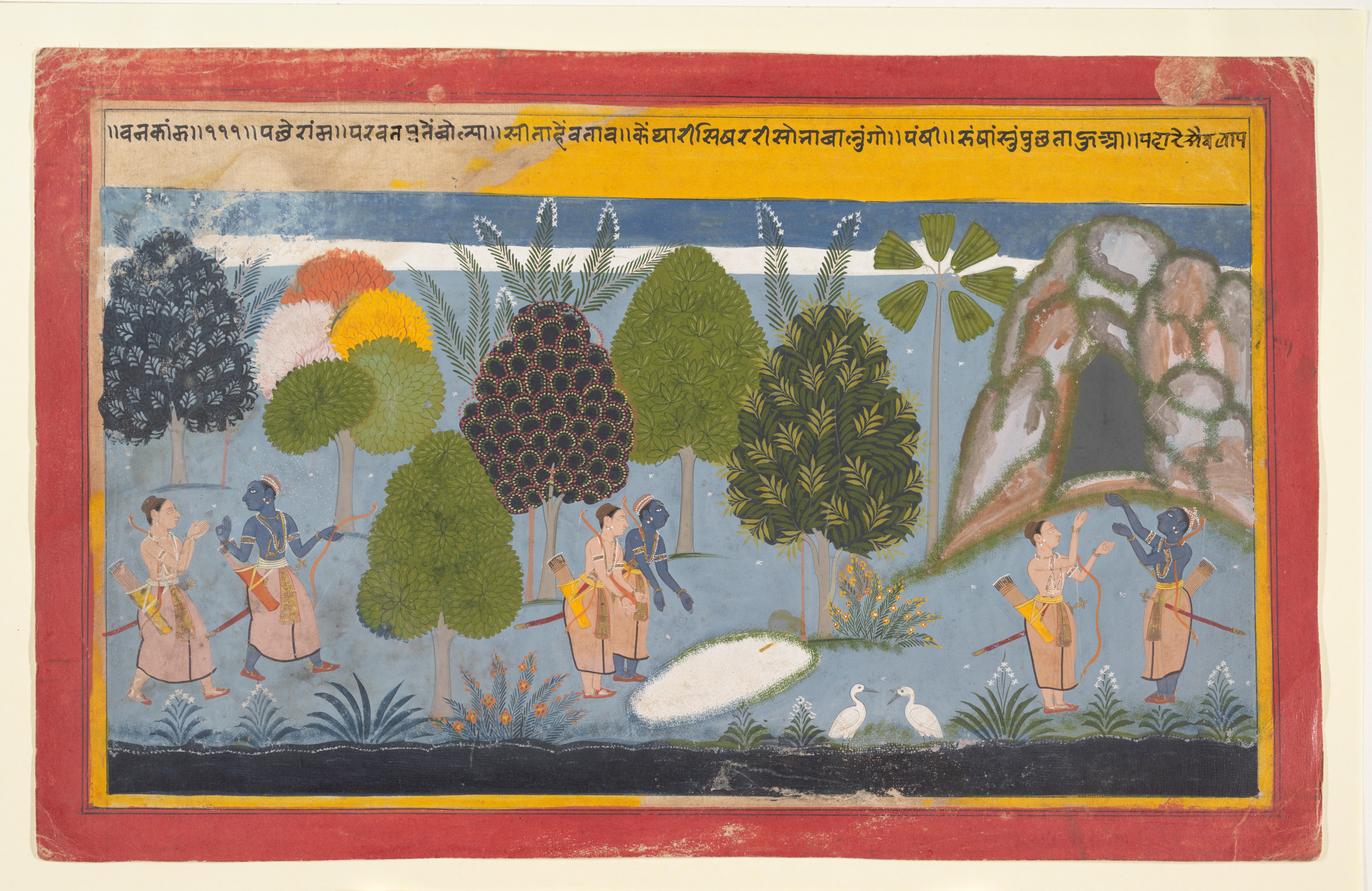 Rama and Lakshmana Search in Vain for Sita by Unknown Artist - ca. 1680 - 1690 Metropolitan Museum of Art