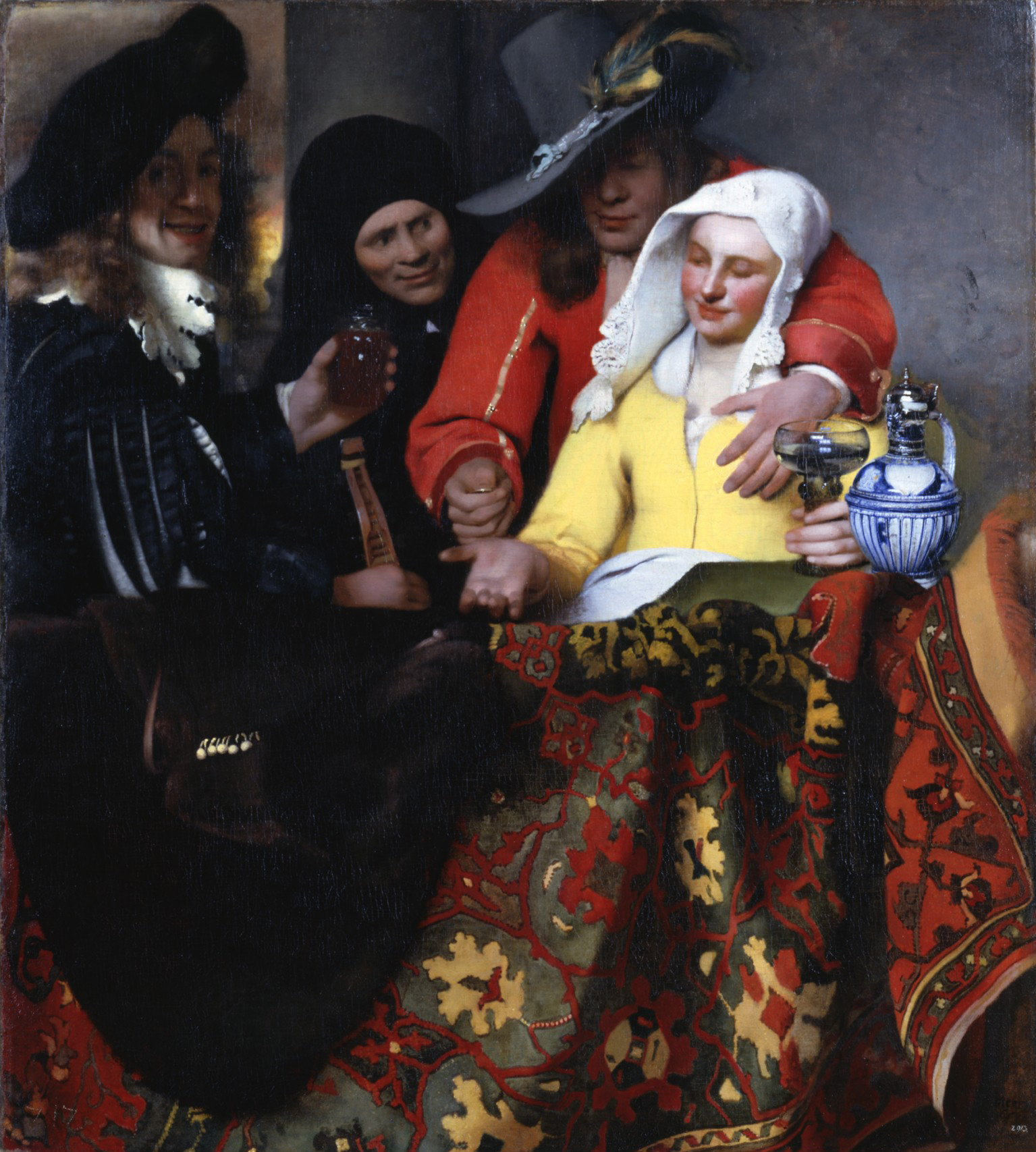 L'Entremetteuse by Johannes Vermeer - 1656 - 143 x 130 cm Staatliche Kunstsammlungen Dresden