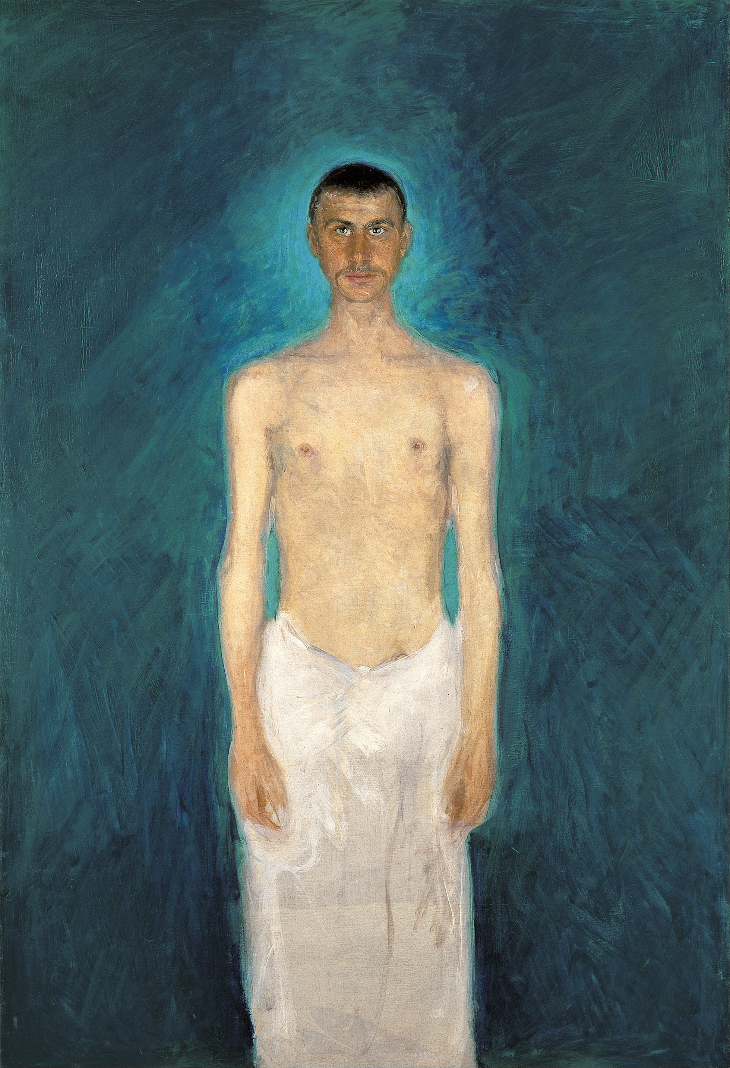 Autoportret na niebieskim tle by Richard Gerstl - 1902/1904 
