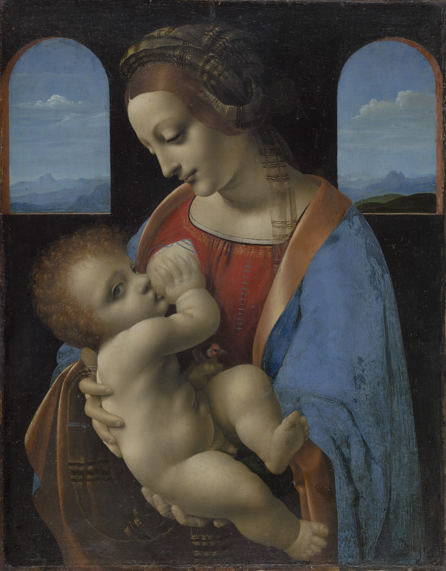 リッタの聖母 by Leonardo da Vinci - 推定1490年 