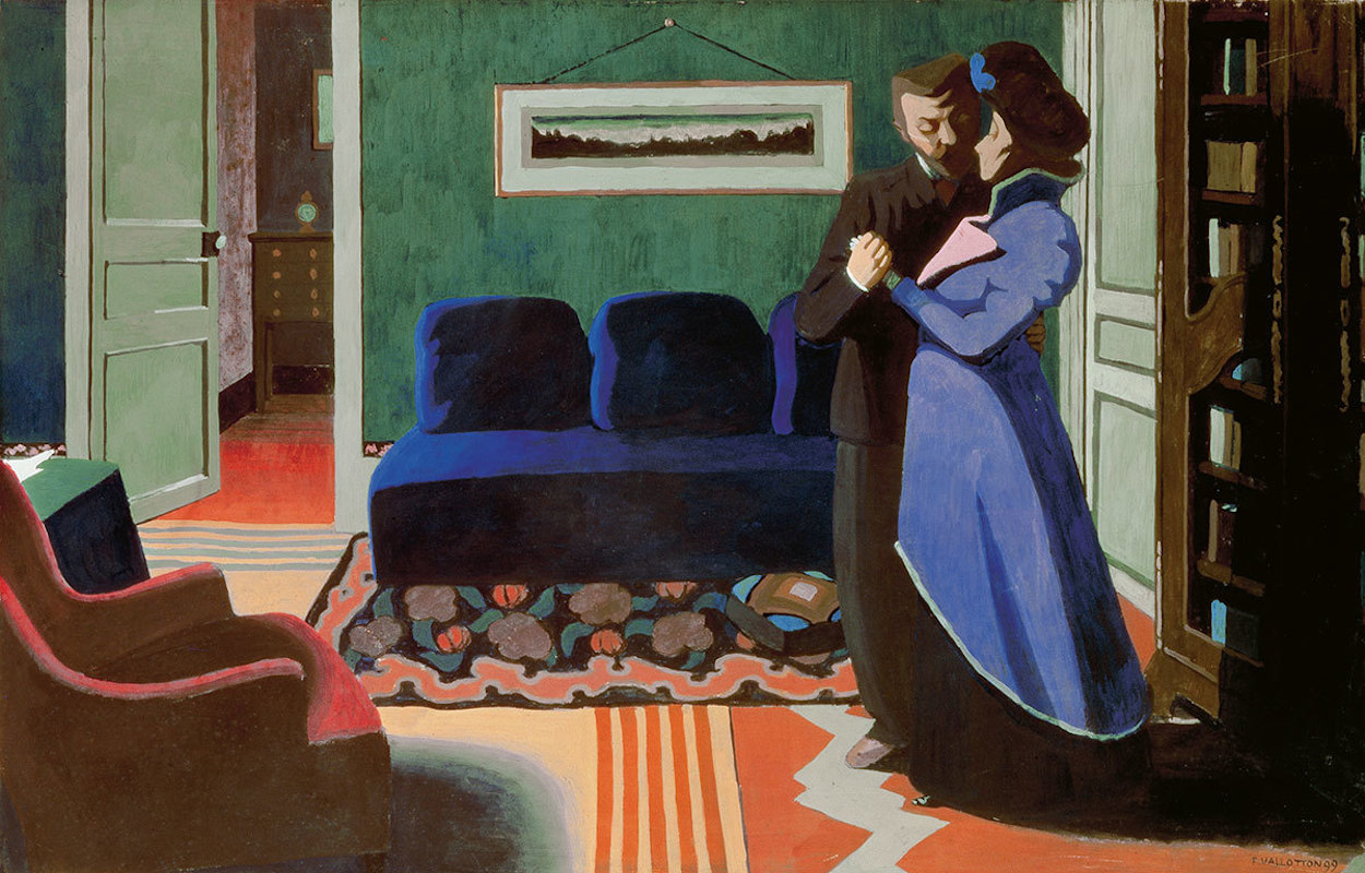 A Visita by Félix Vallotton - 1899 - 55.5 x 87.0 cm 
