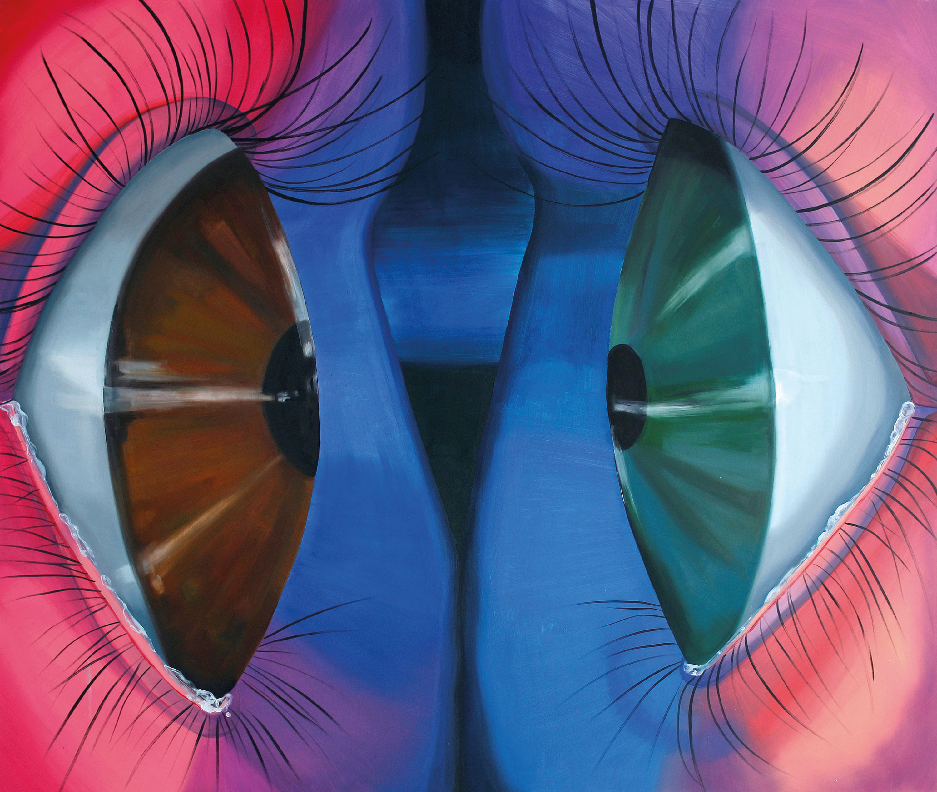 Les Yeux (Eyes) by Karolina Jabłońska - 2017 - 160 × 190 cm Muzeum Śląskie