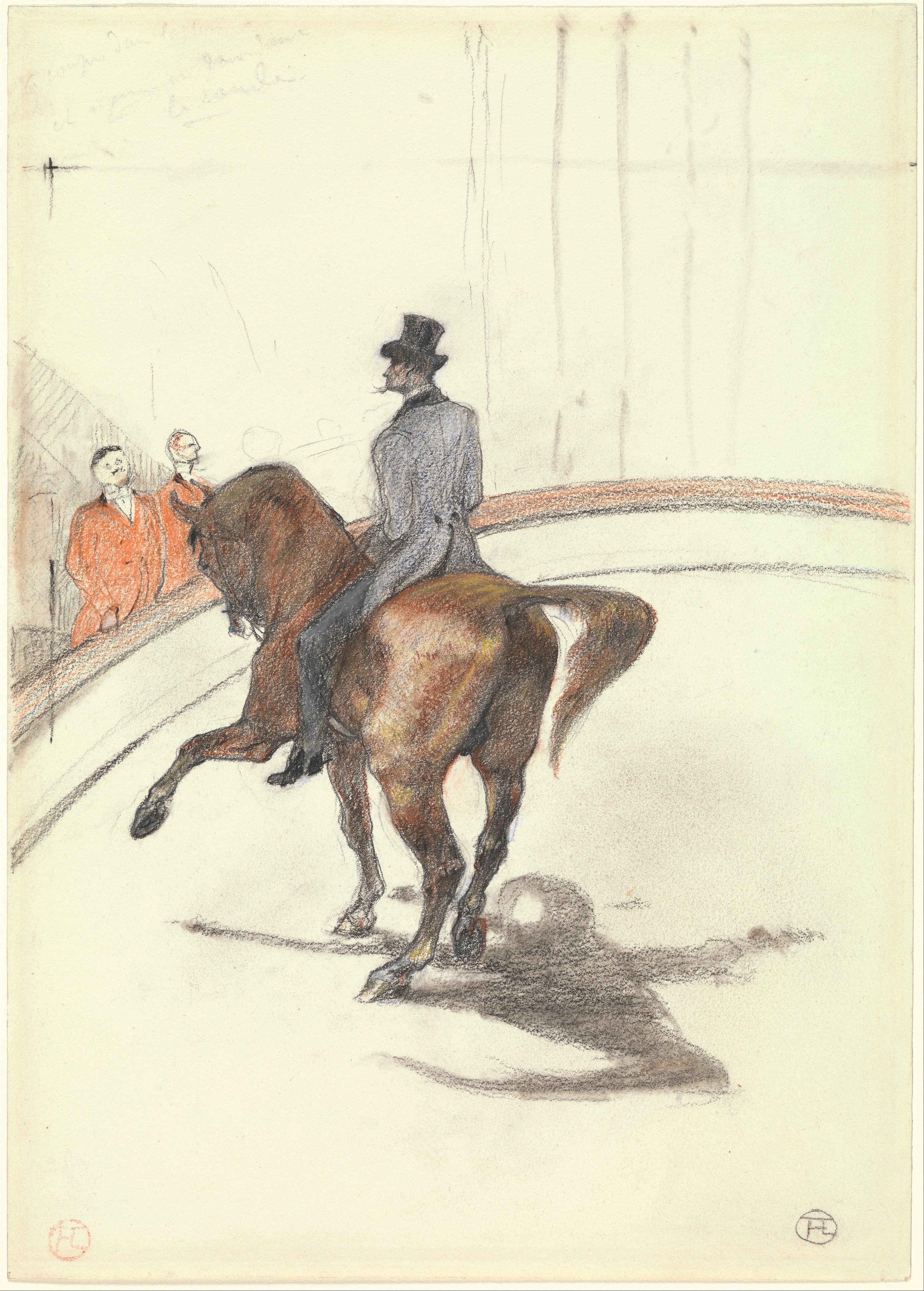 在马戏团：西班牙漫步 by 亨利 劳特累克 - 1899 - 35 x 25 厘米 