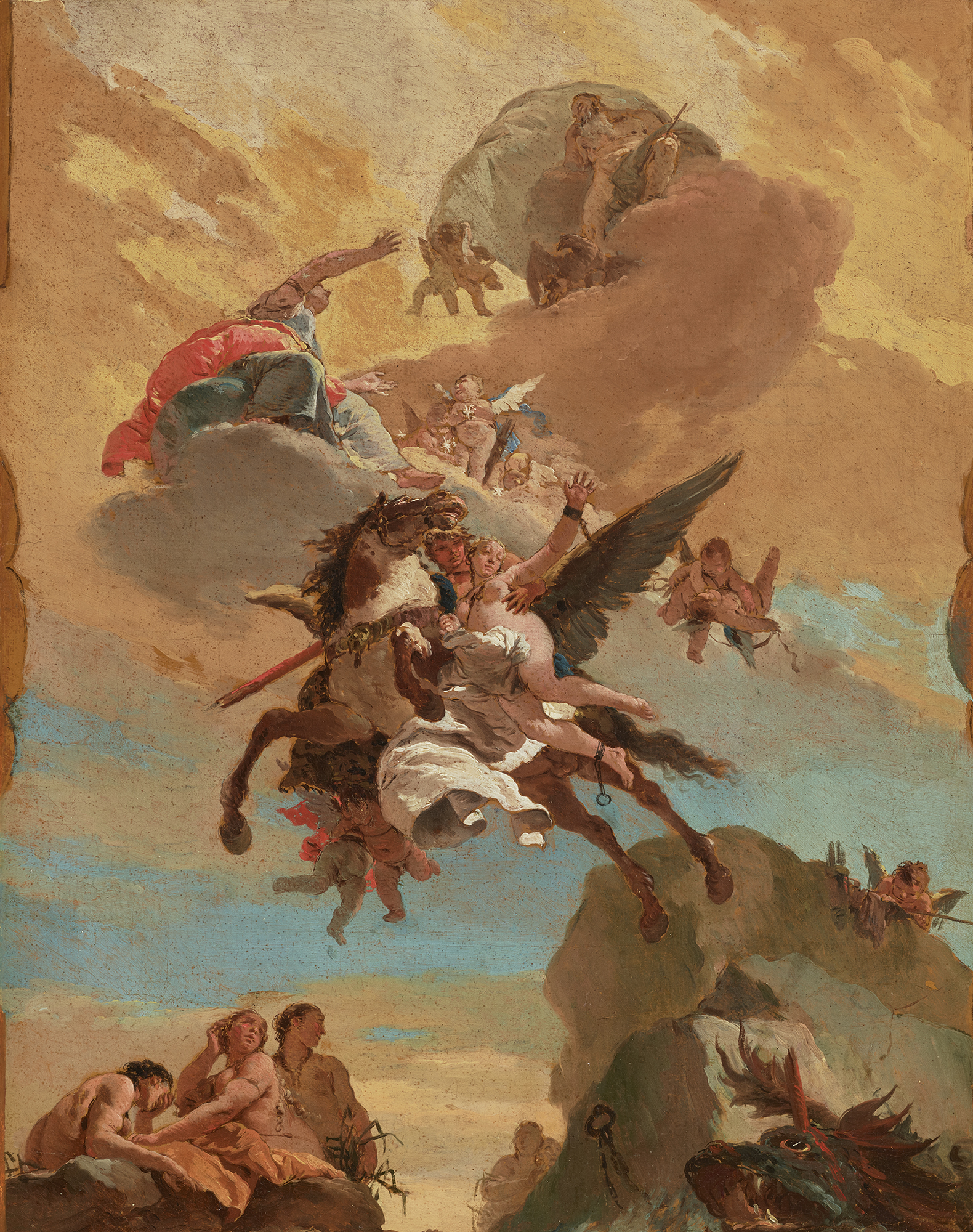 Персей и Андромеда by Джованни Баттиста Тьеполо - около 1730–31 - 51.8 x 40.6 см. 