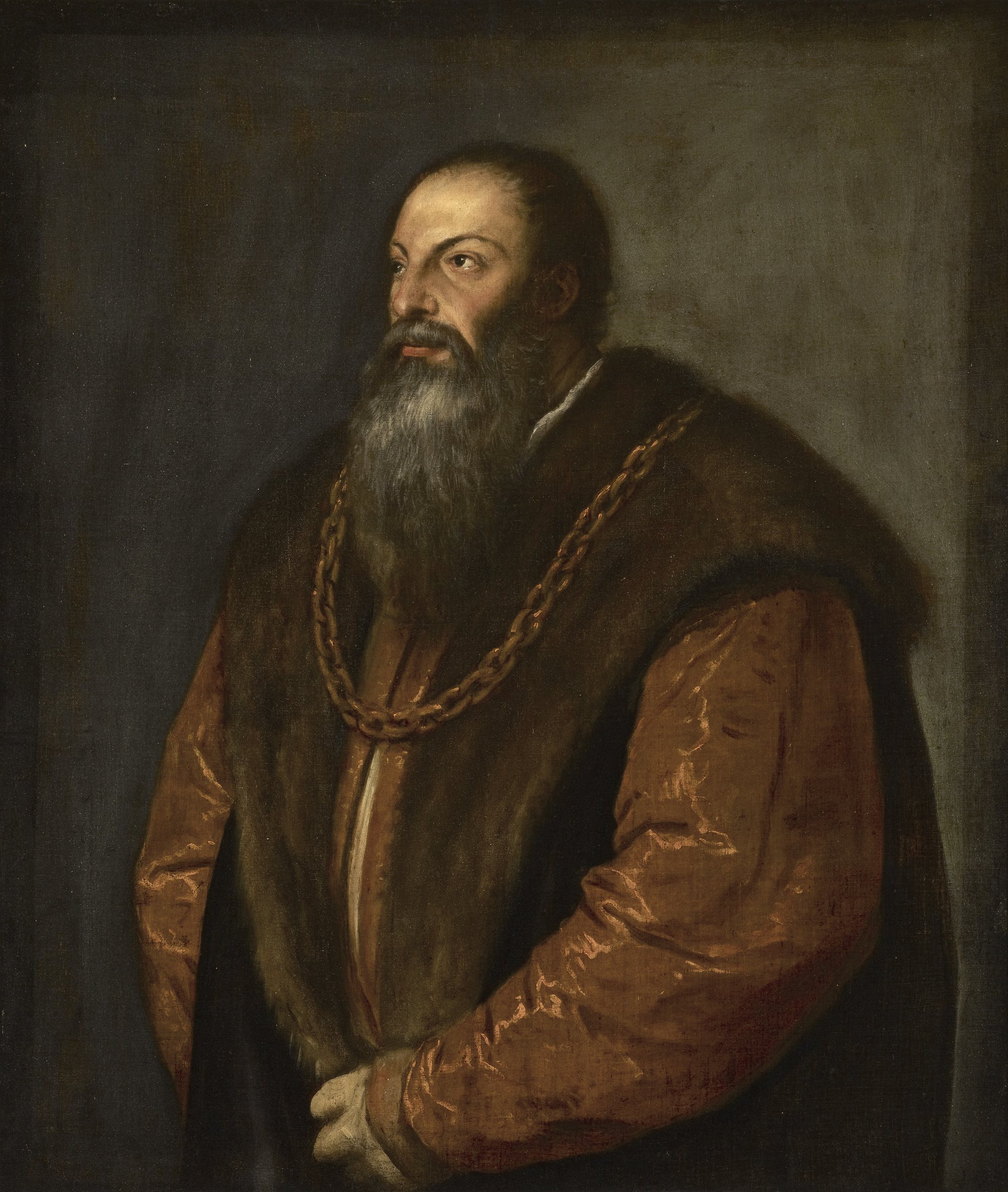 پیِترو آرِتينو by تیسین  - ca. 1537 - 101.9 × 85.7 cm 