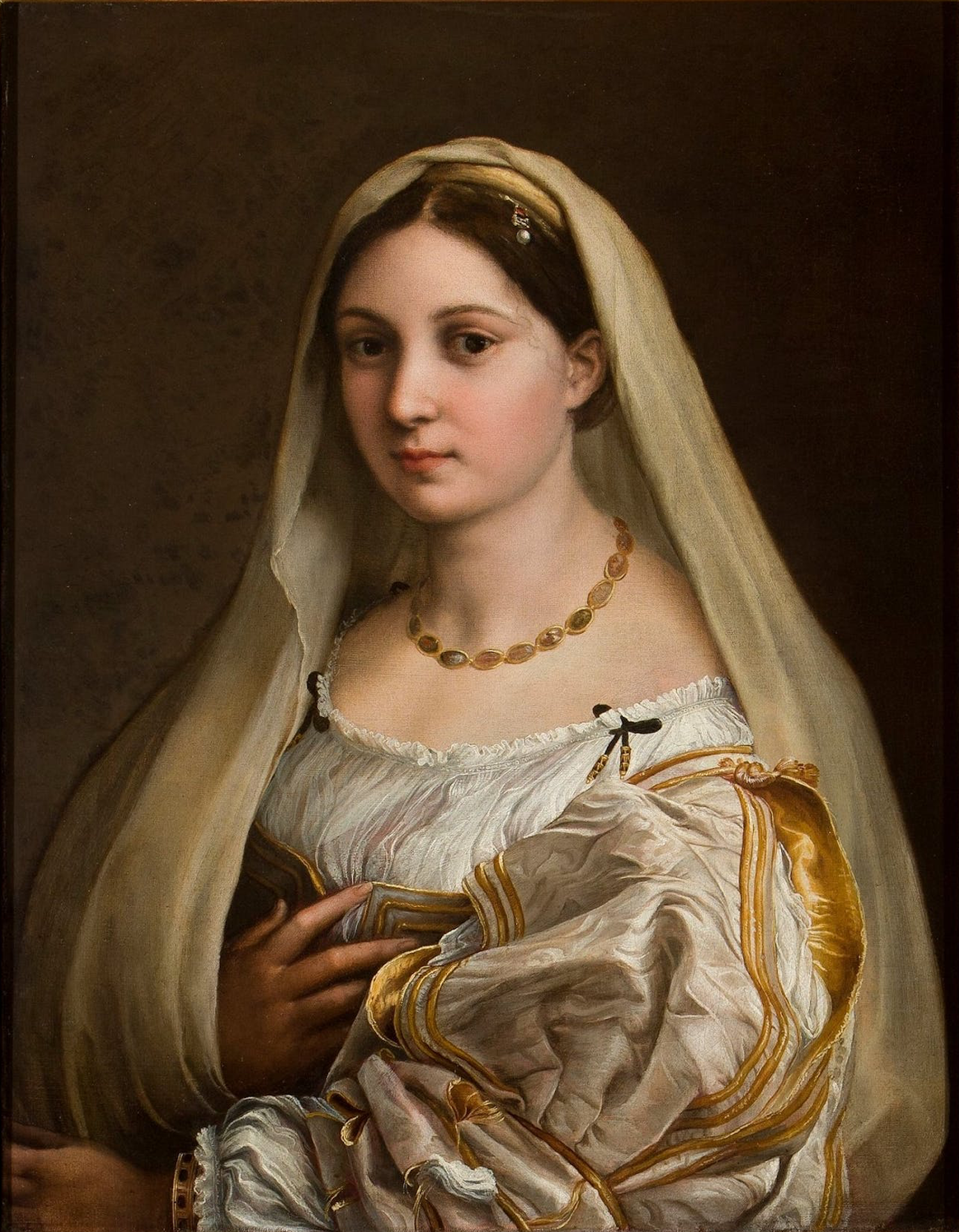Woman with a Veil - La Velata by Raphael Santi - 1512-1515 - 82 - 61 cm Palazzo Pitti