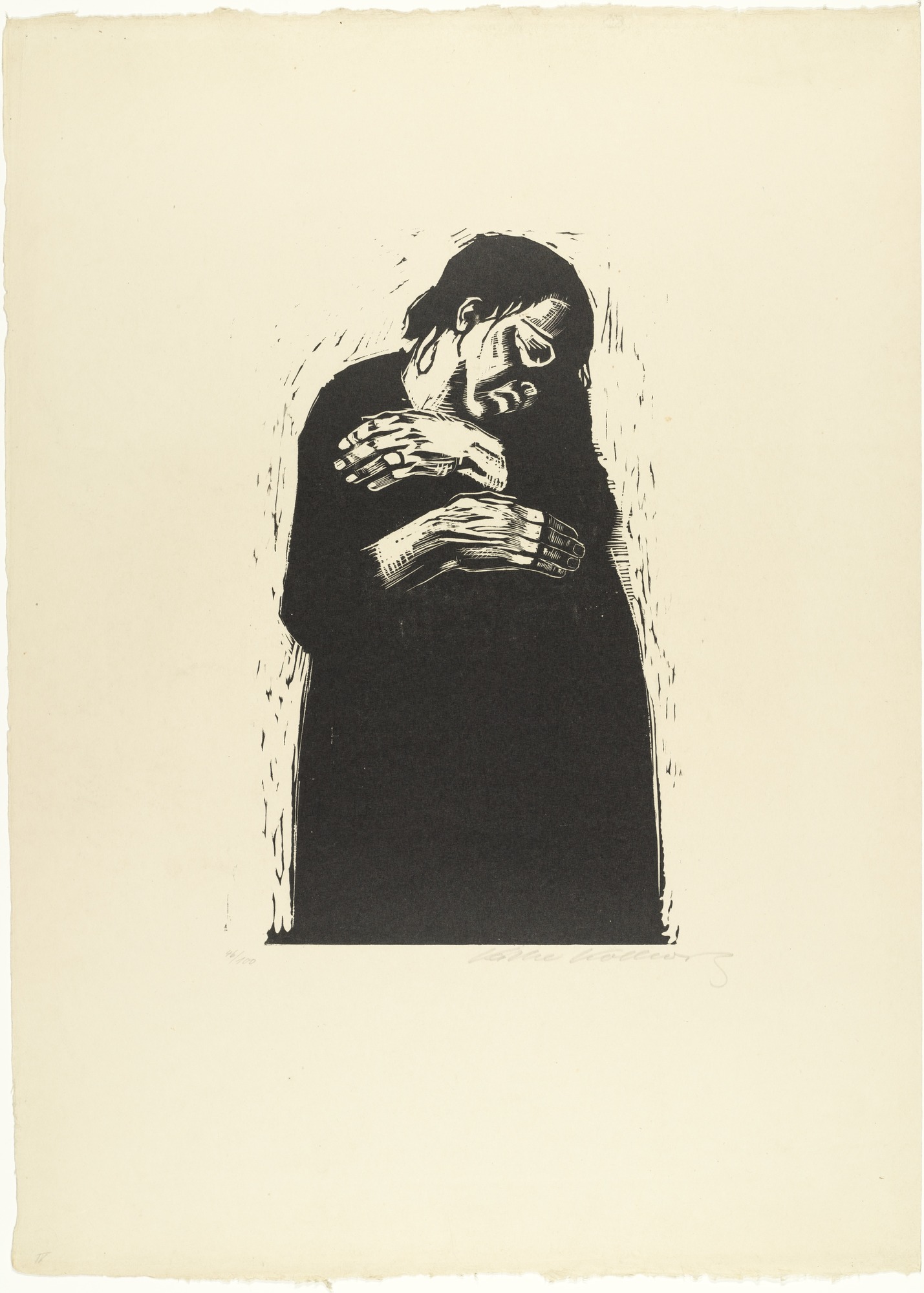 ВДОВА І by Käthe Kollwitz - 1921–22 - 370 × 240 mm 