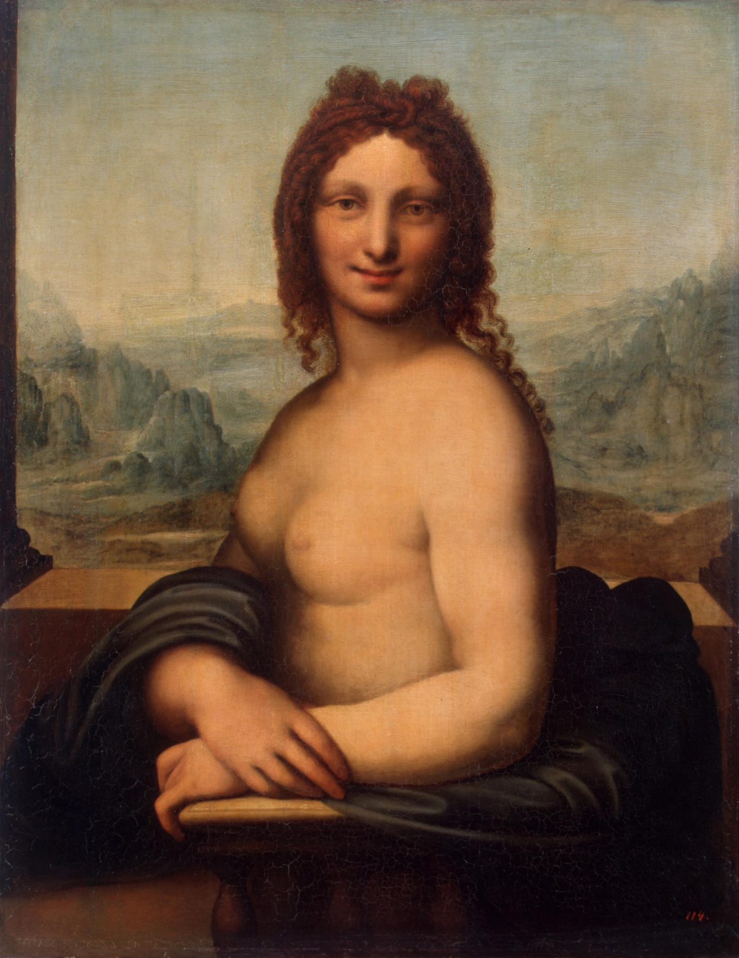 Nude Woman (Donna Nuda) by Unknown Artist - late 16th century - 86.5 x 66.5 cm Hermitage Museum