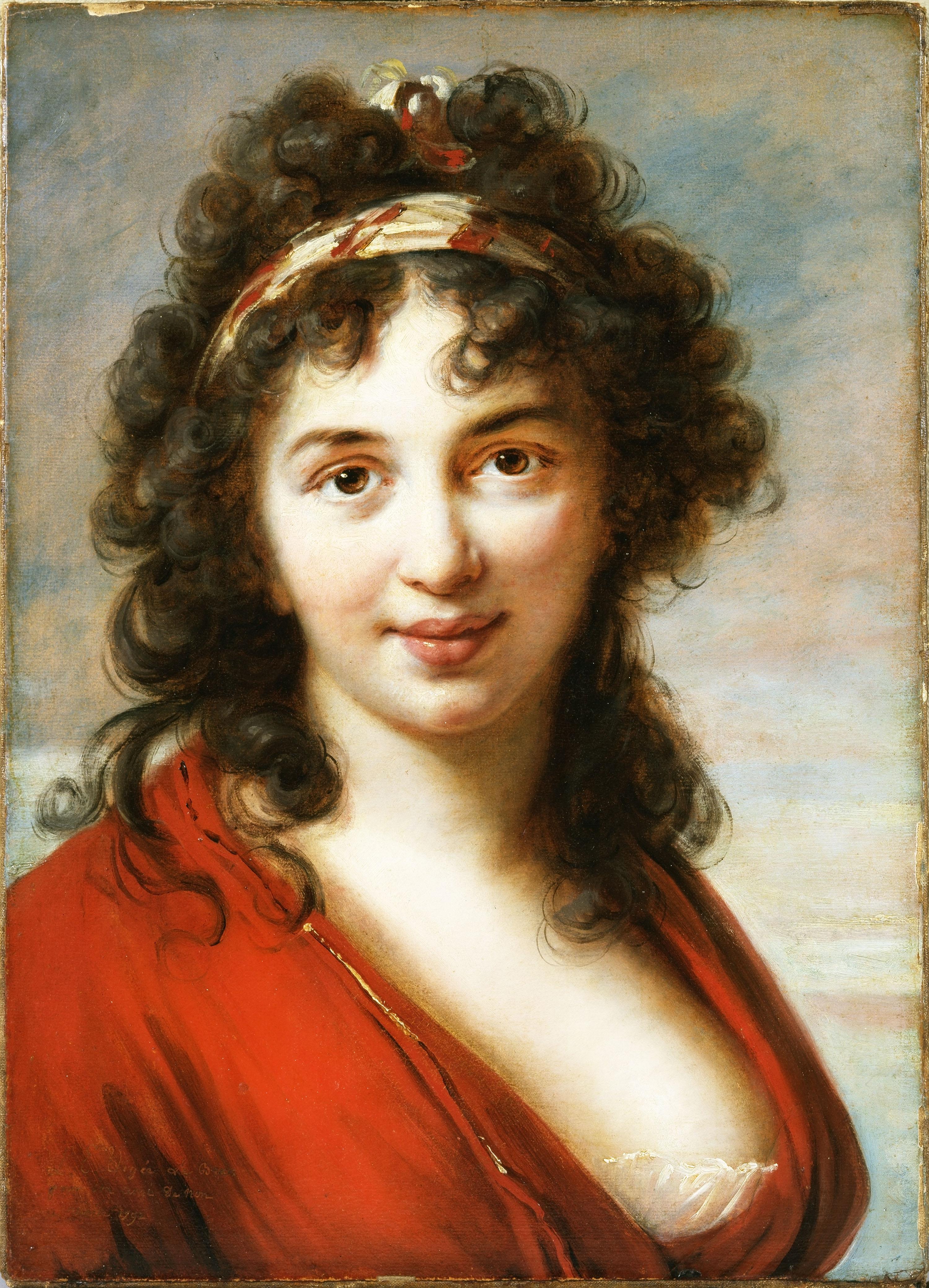 이자벨라 테오토치 마리니(Isabella Teotochi Marini) by Élisabeth Vigee Le Brun - 1792 - 48.3 × 35.2 cm 