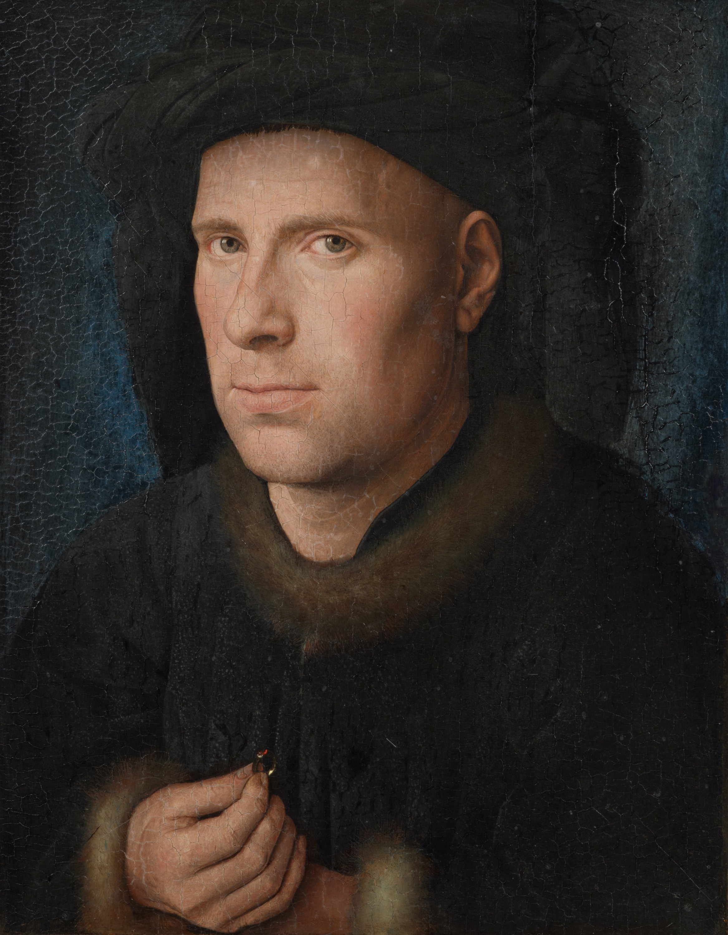 Ritratto di Jan de Leeuw by Jan van Eyck - 1436 - 33 cm × 27,5 cm Kunsthistorisches Museum