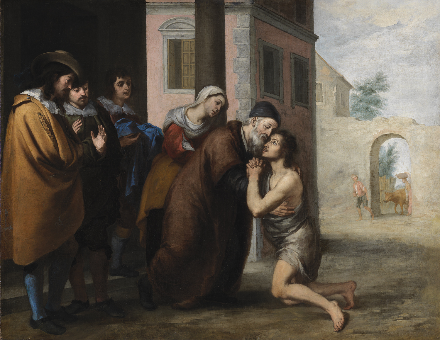 Возвращение блудного сына by Бартоломе Эстебан Мурильо - Около 1660 - 104,5 х 134,5 см 