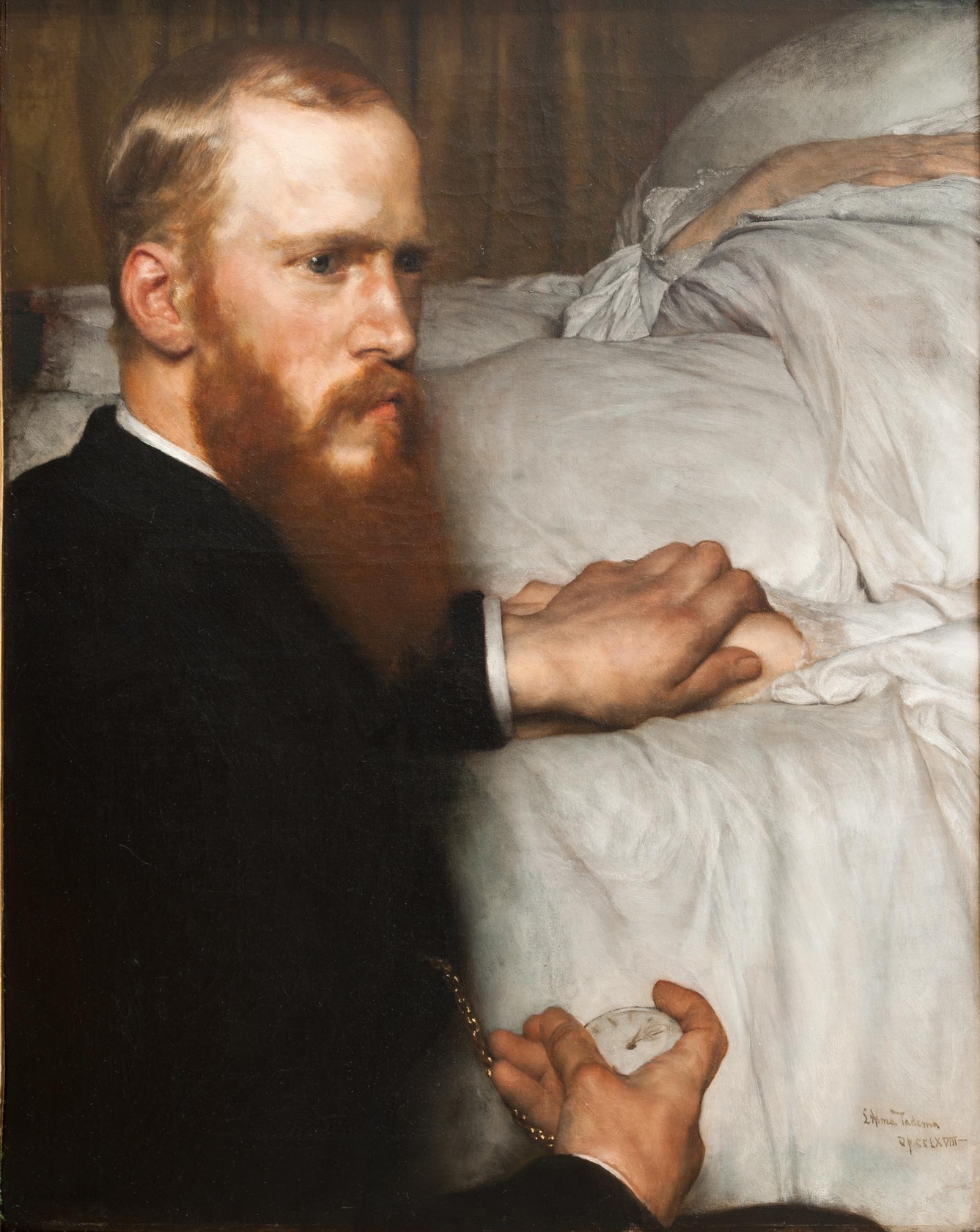 Dr. Washington Epps, Mijn Dokter by Lawrence Alma-Tadema - 1885 - 63.50 × 50.80 cm 