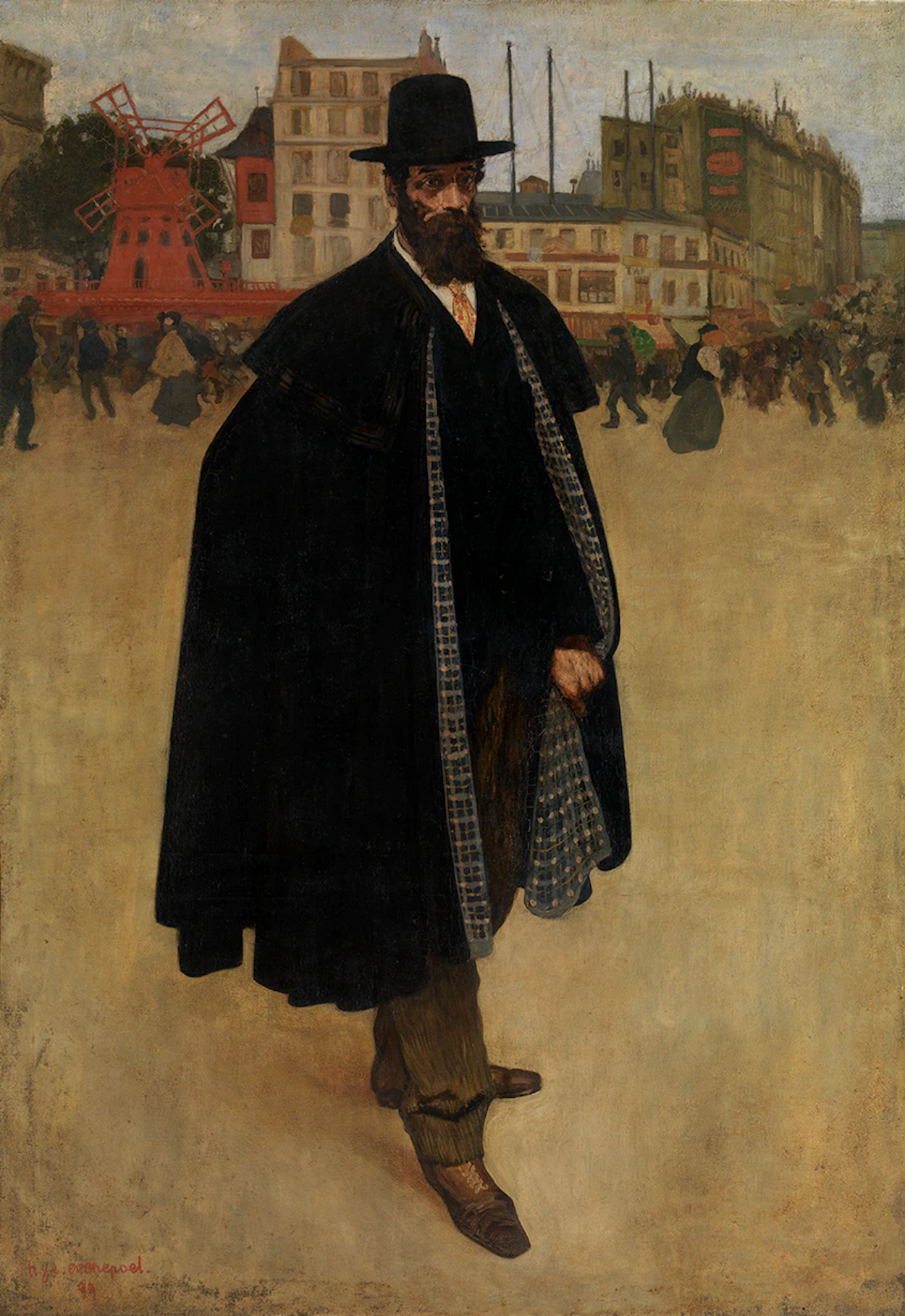 Paris'teki İspanyol. Ressam Francisco Iturrino' nun Portresi by Henri Evenepoel - 1899 - 217 cm x 152 cm 
