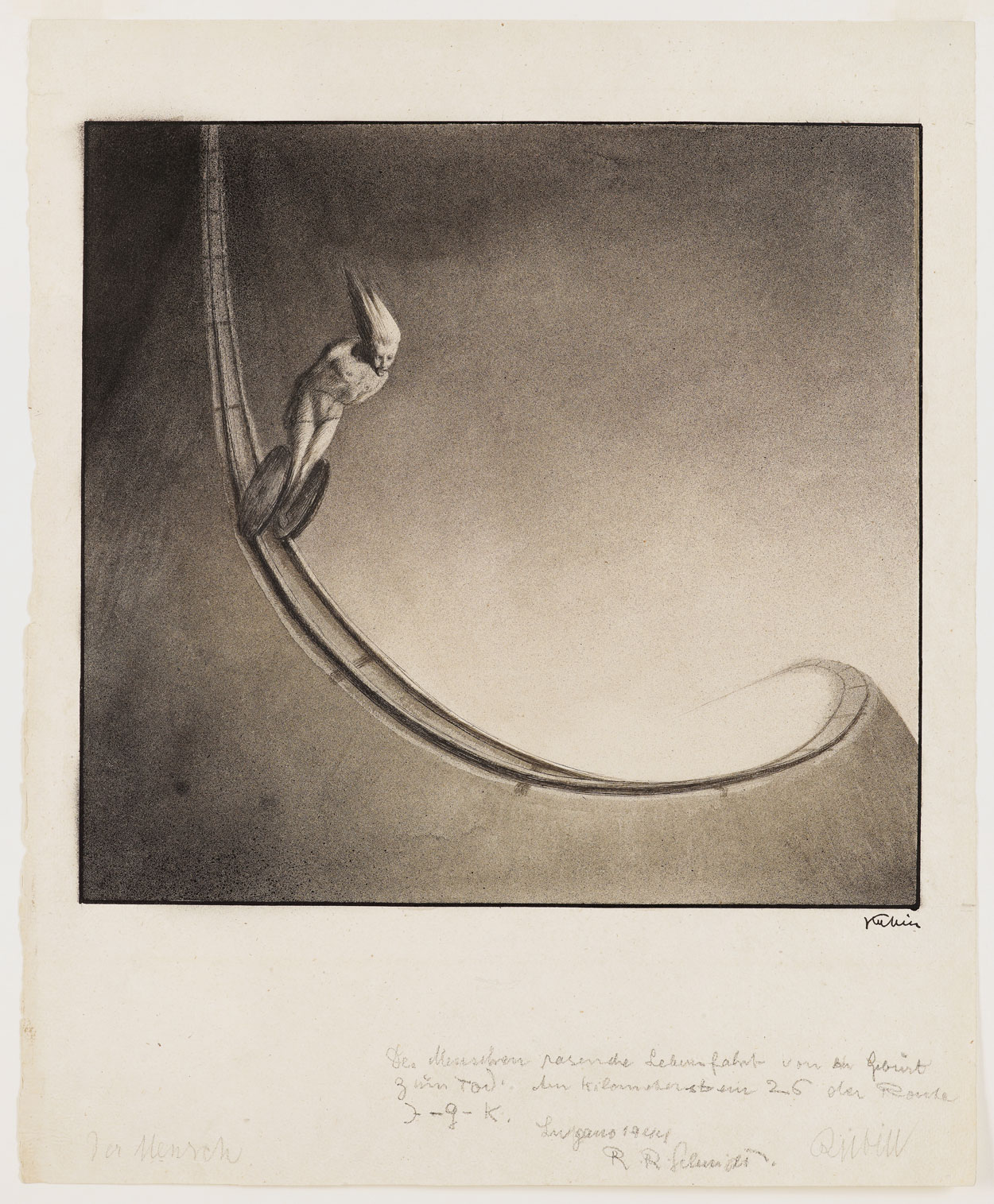 Om by Alfred Kubin - 1902 - 36.5 x 31.7 cm 