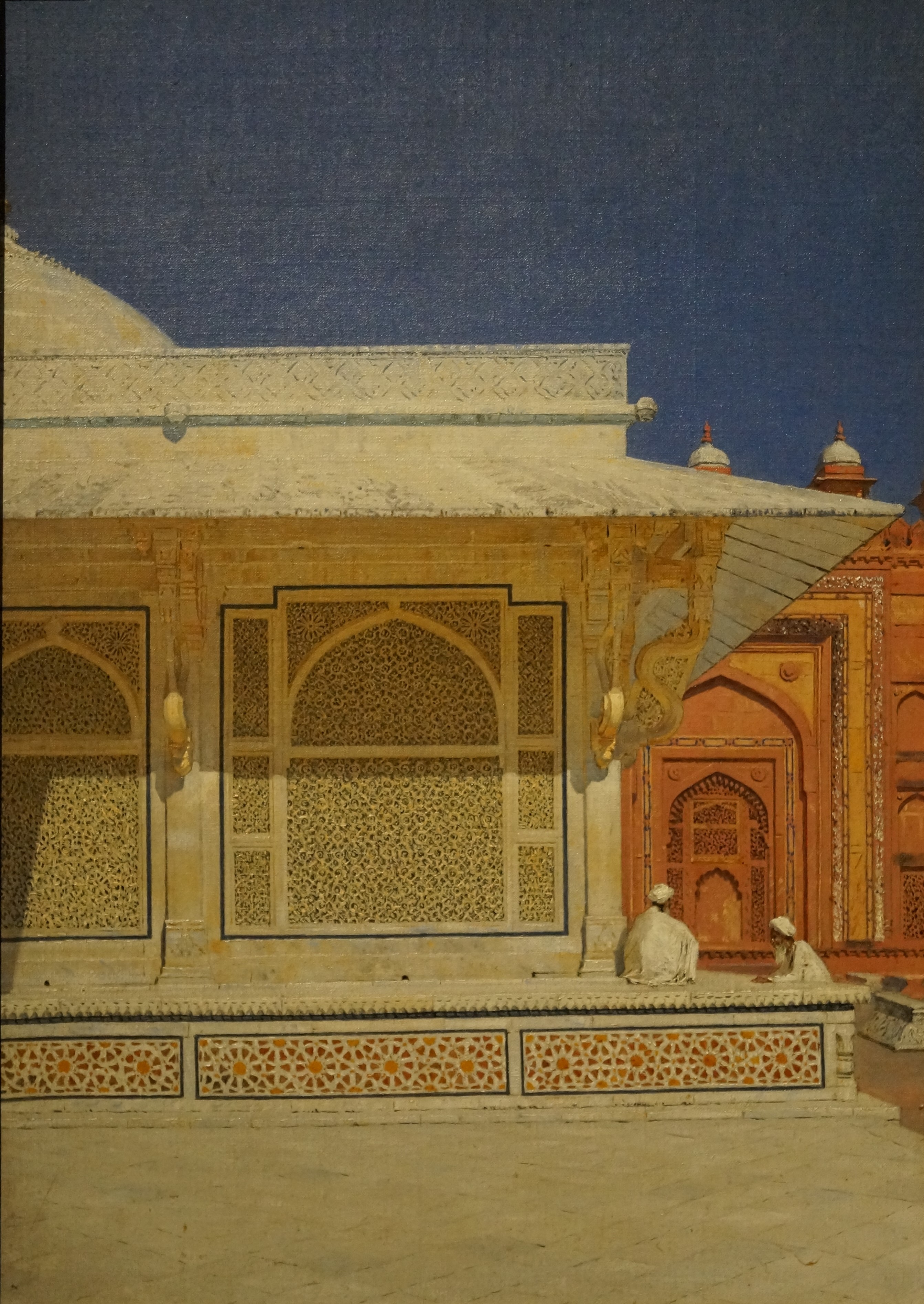 O Túmulo do Xeque Salim Chishti em Fatehpur Sikri by Vasily Vereshchagin - 1874-1876 - 46 x 34 cm 