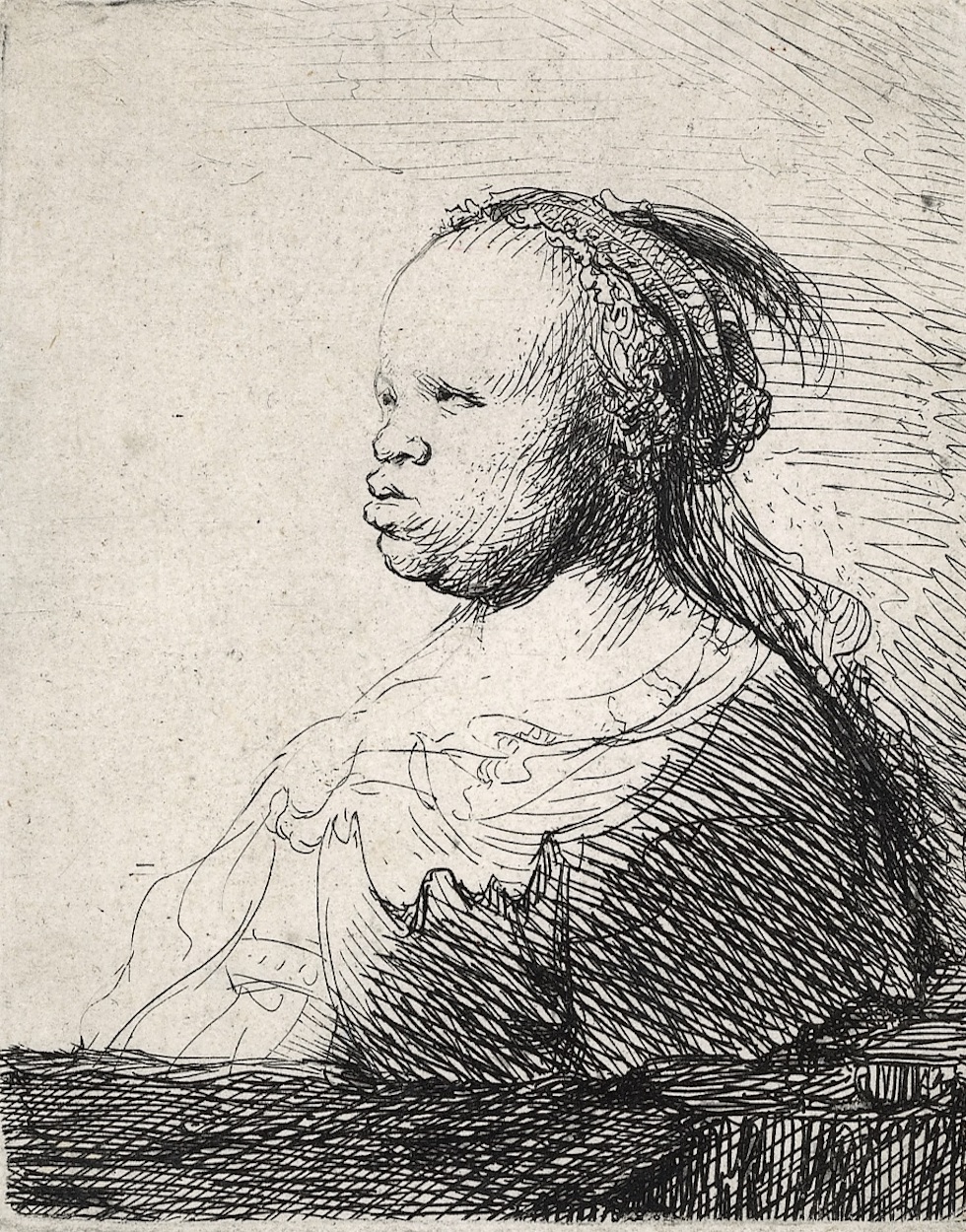 Bust of a Woman by Rembrandt van Rijn - 1630 Rembrandthuis