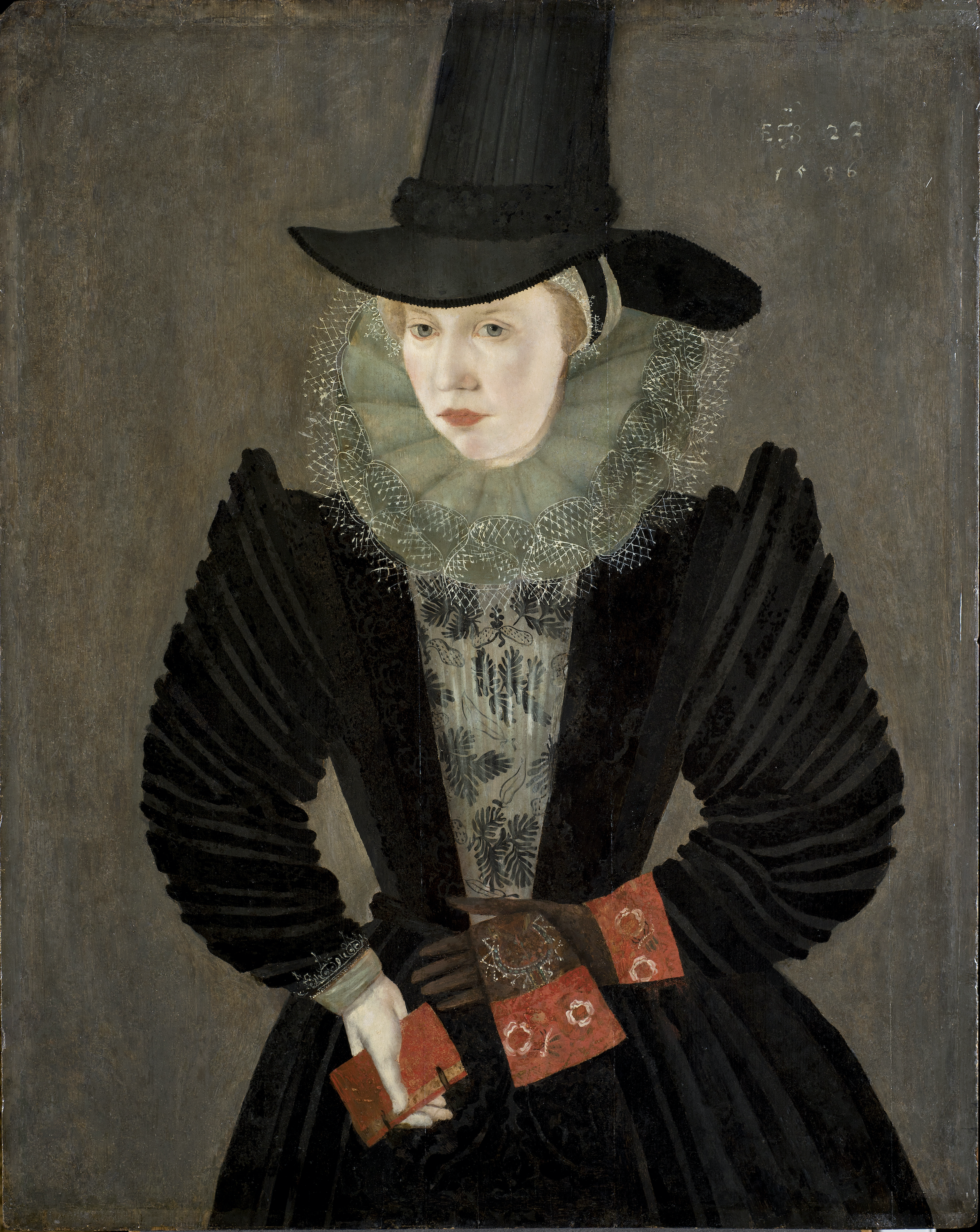 Joan Alleyn by Artista anónimo  - 1596 - 79,1 x 63,2 cm Dulwich Picture Gallery