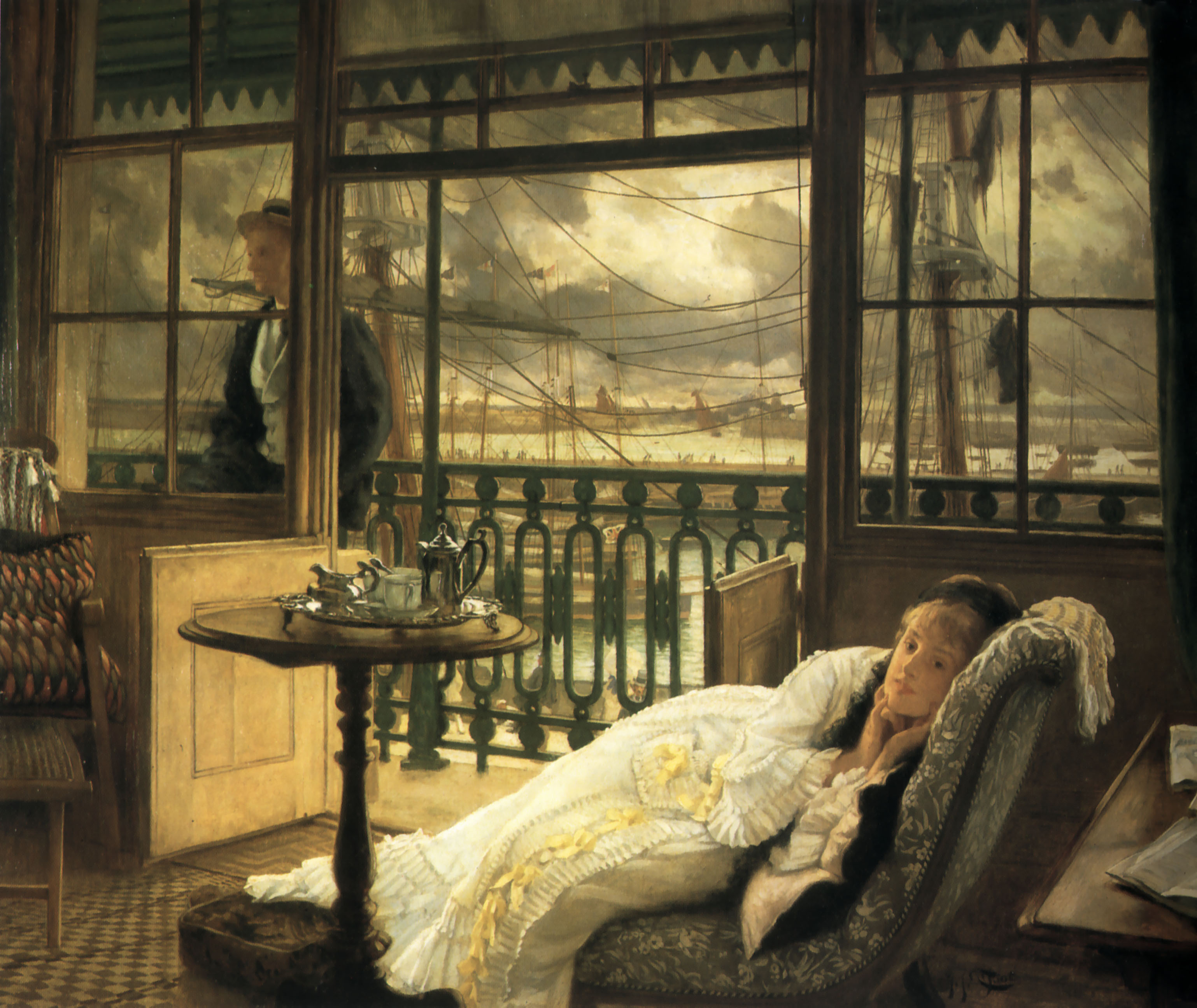 Pasando la tormenta by James Tissot - 1876 - 76,2 x 101,6 cm 