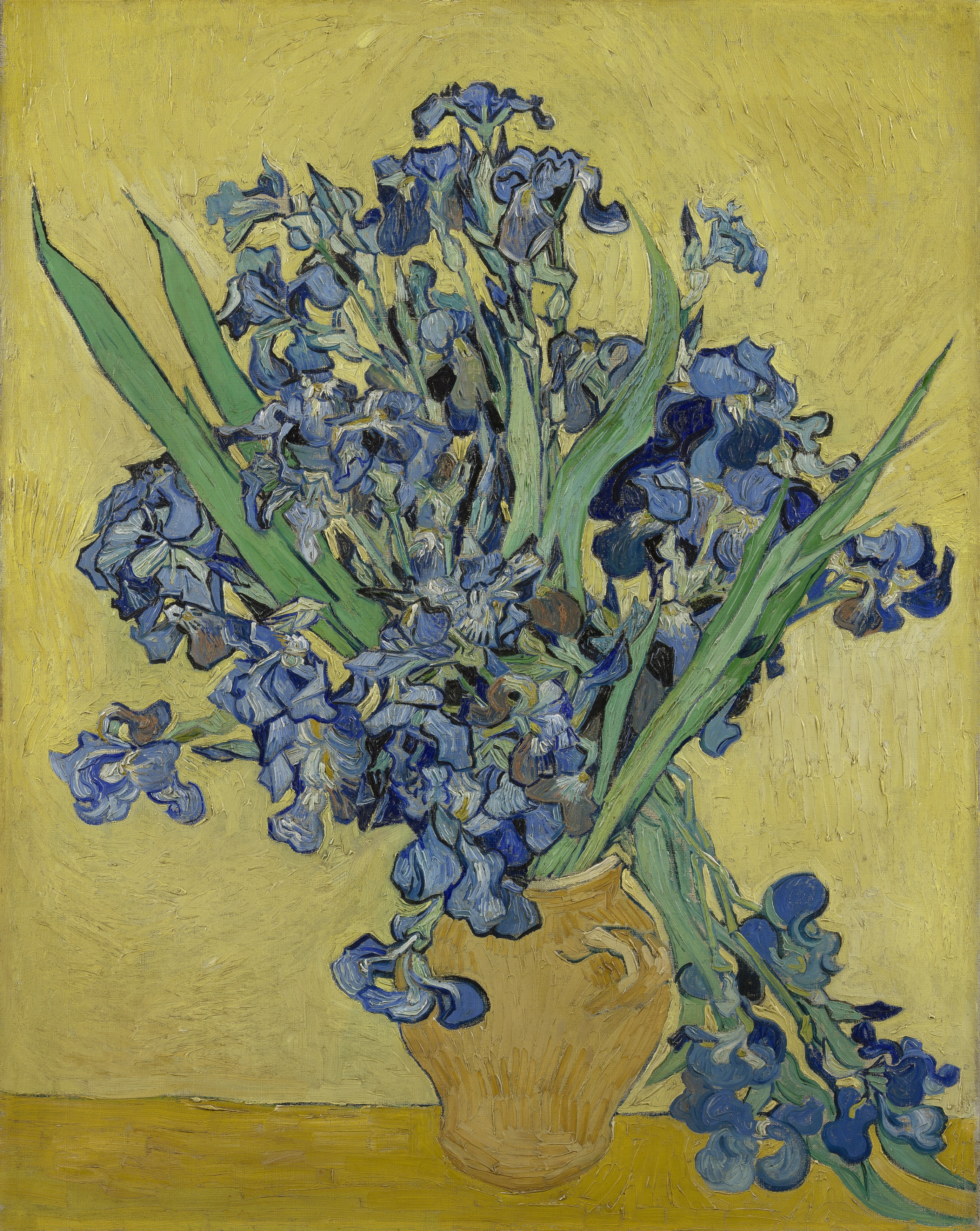 鳶尾花 by Vincent van Gogh - 1890年5月 - 92.7 x 73.9 公分 