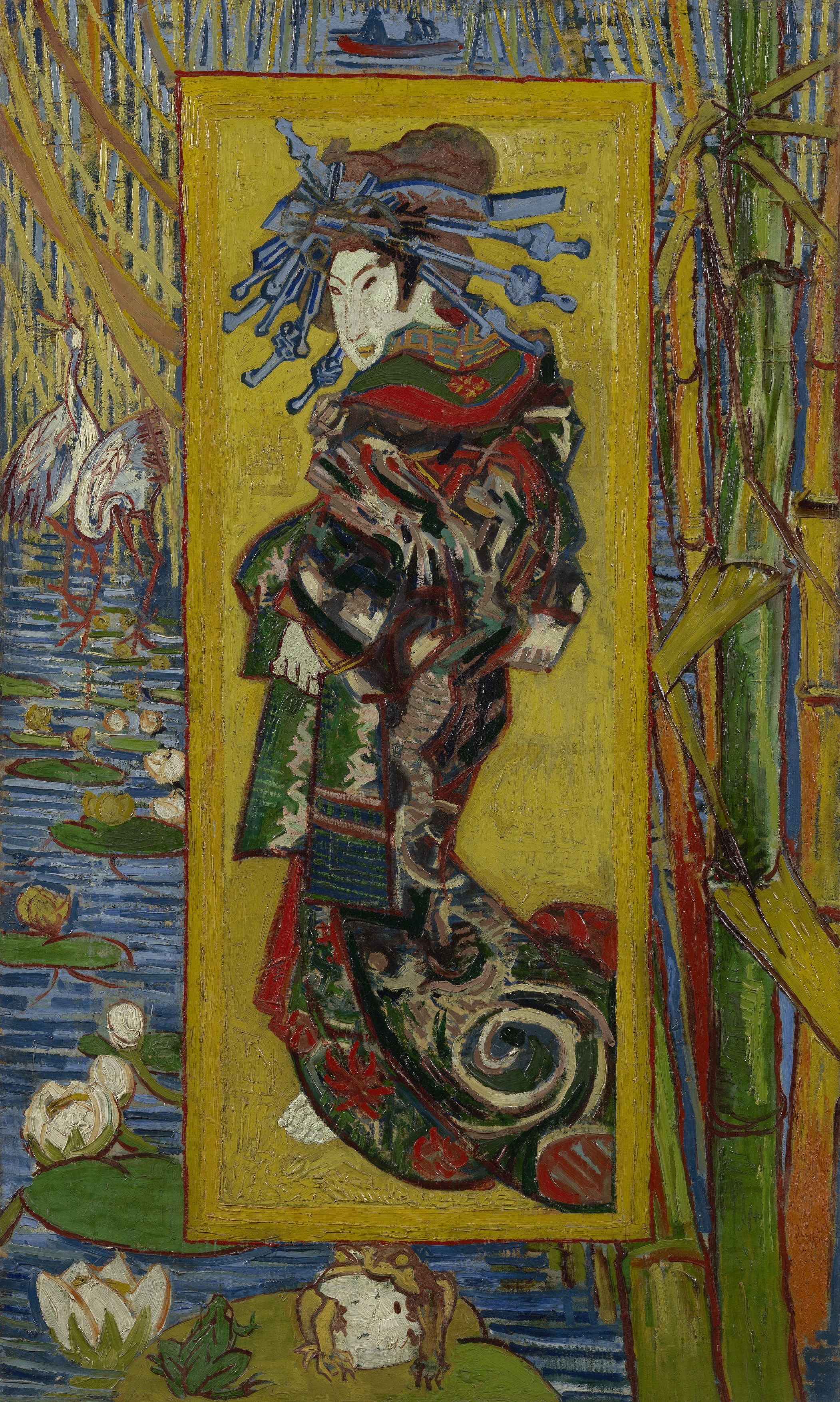 Куртизанка (за Ейзеном) by Вінсент ван Гог - 1886 - 100.7 x 60.7 см 