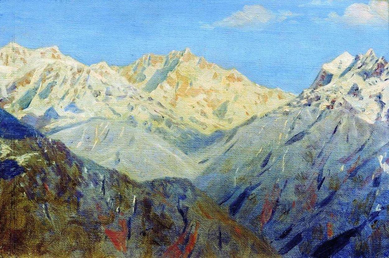 Himalayas. The main peak by Vasily Vereshchagin - 1875 Tomsk Art Museum
