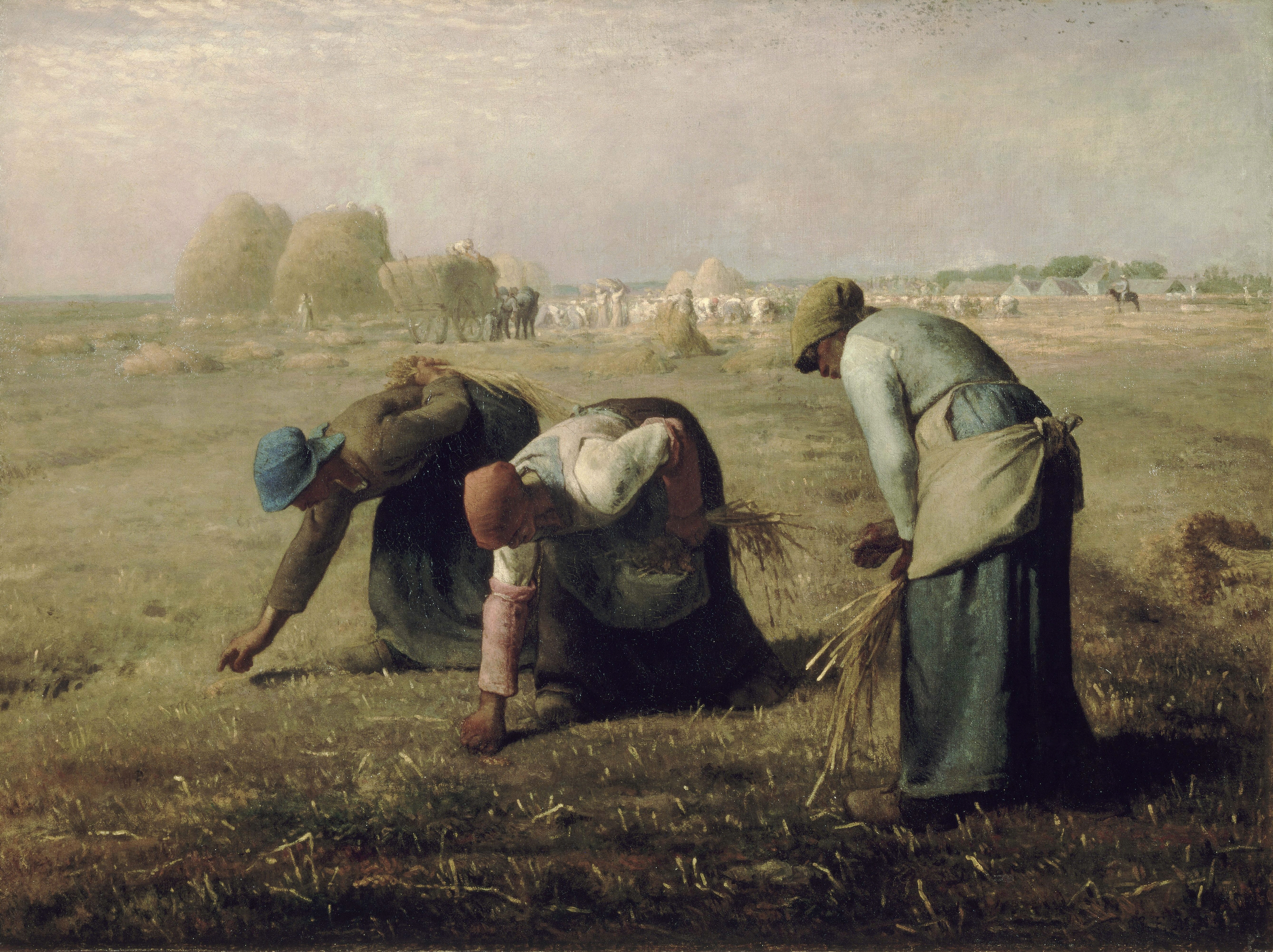 Le spigolatrici by Jean-François Millet - 1857 - 83.8 × 111.8 cm Musée d'Orsay