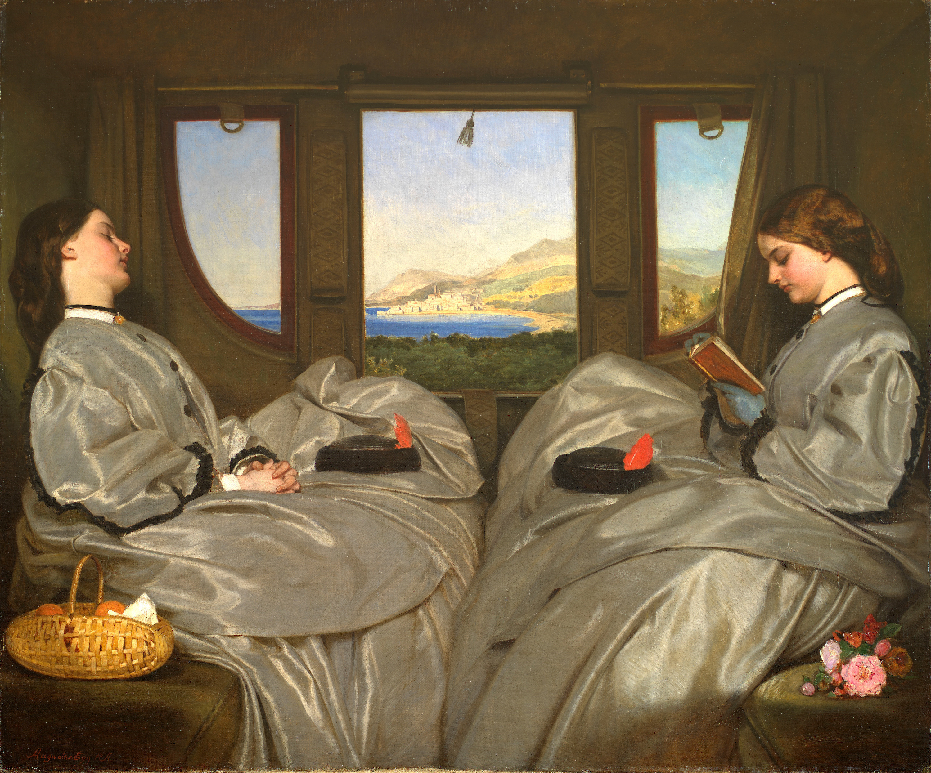 Travelling Companions by Augustus Leopold Egg - 1862 - 65.3 × 78.7 cm Birmingham Museum and Art Gallery