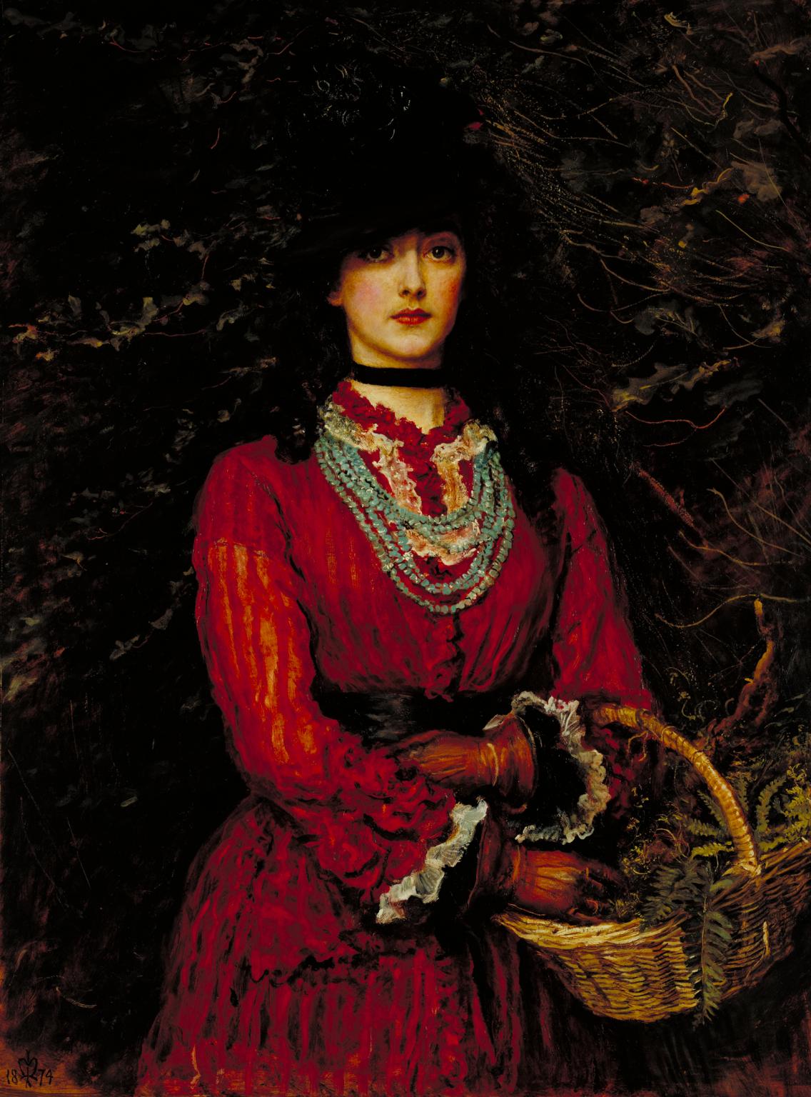 الآنسة ايفيلين تينانت by John Everett Millais - ١٨٧٤  - ٨٠٠ × ١٠٧٩مم  