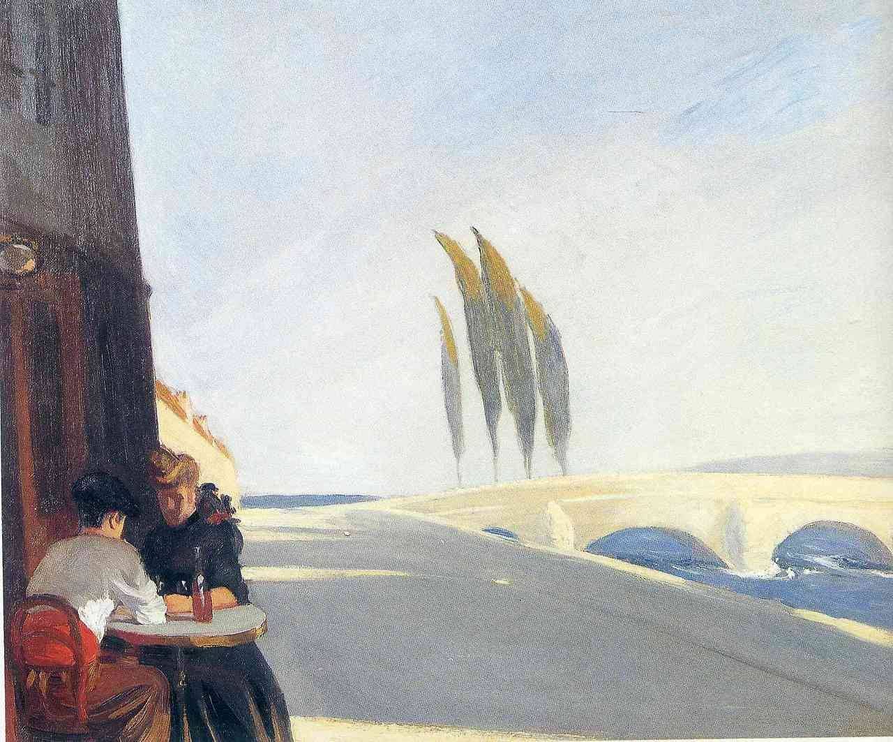Le Bistro (The Wine Shop) by Edward Hopper - 1909 Whitney Museum of American Art