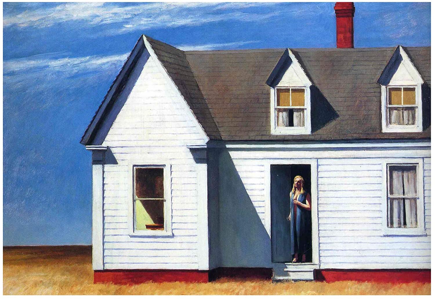 Pravé poledne by Edward Hopper - 1949 - 27 ½ x 39 ½ in. 
