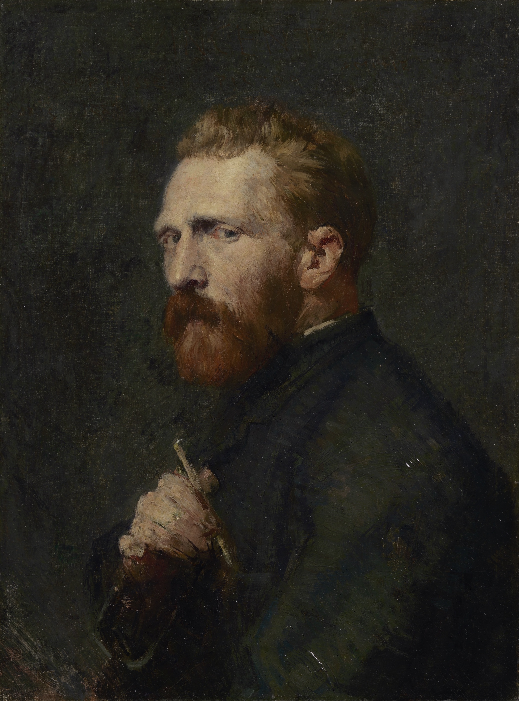 Vincent van Gogh by John Russell - 1886 - 60.1 cm x 45.6 cm Van Gogh Museum