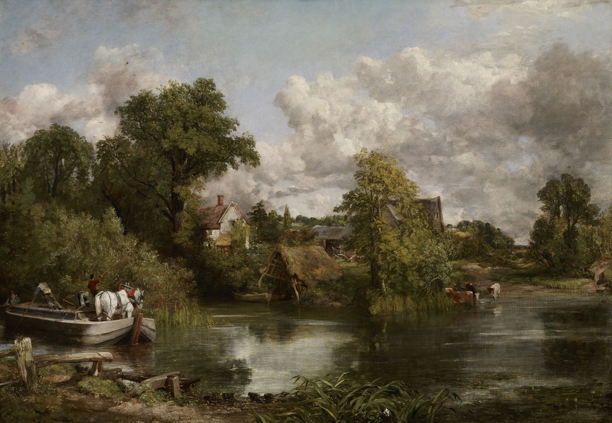白馬 by John Constable - 1819 - 51 3/4 × 74 1/8 英寸 
