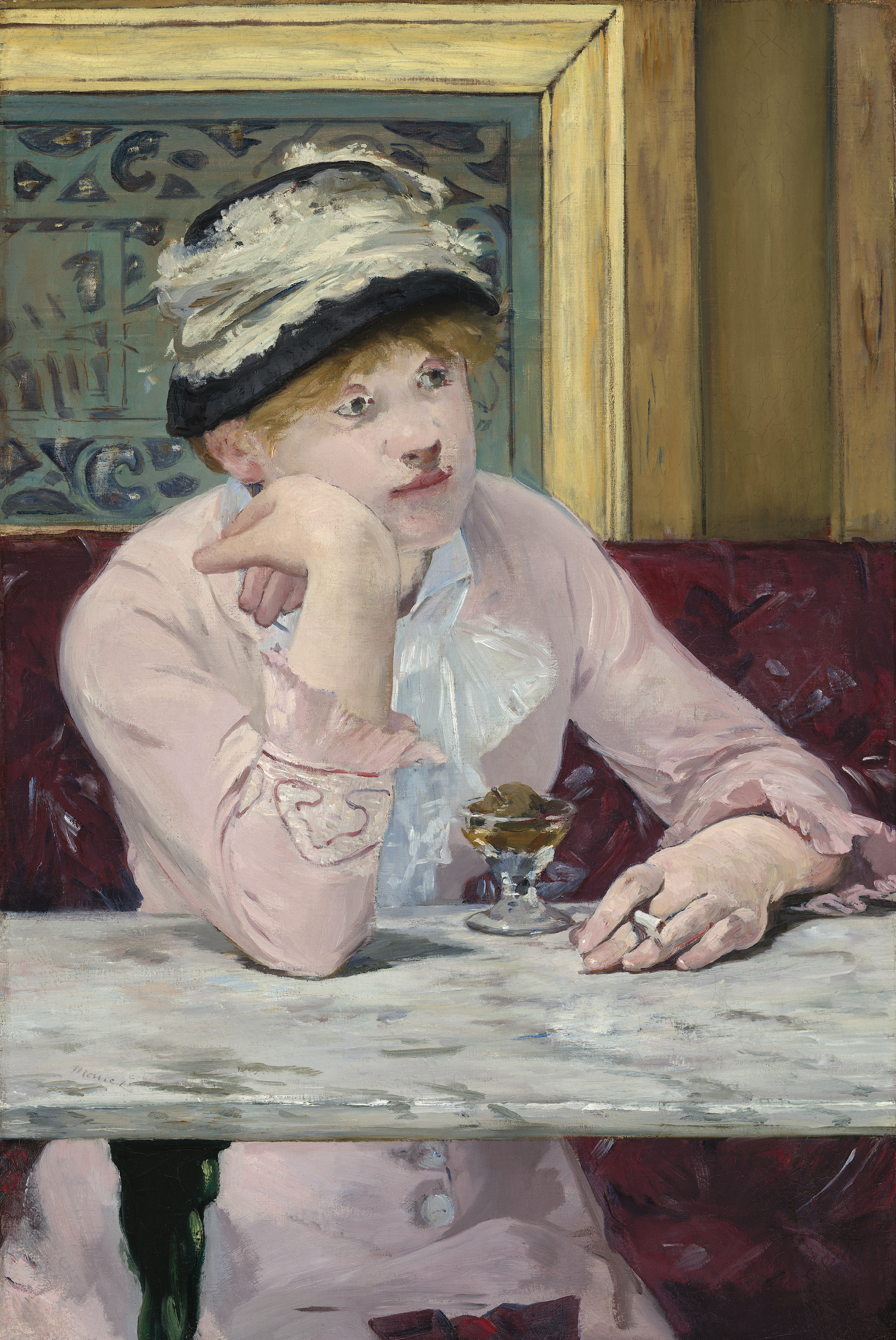 Pflaumenschnaps by Édouard Manet - ca. 1877 - 73,6 x 50,2 cm National Gallery of Art