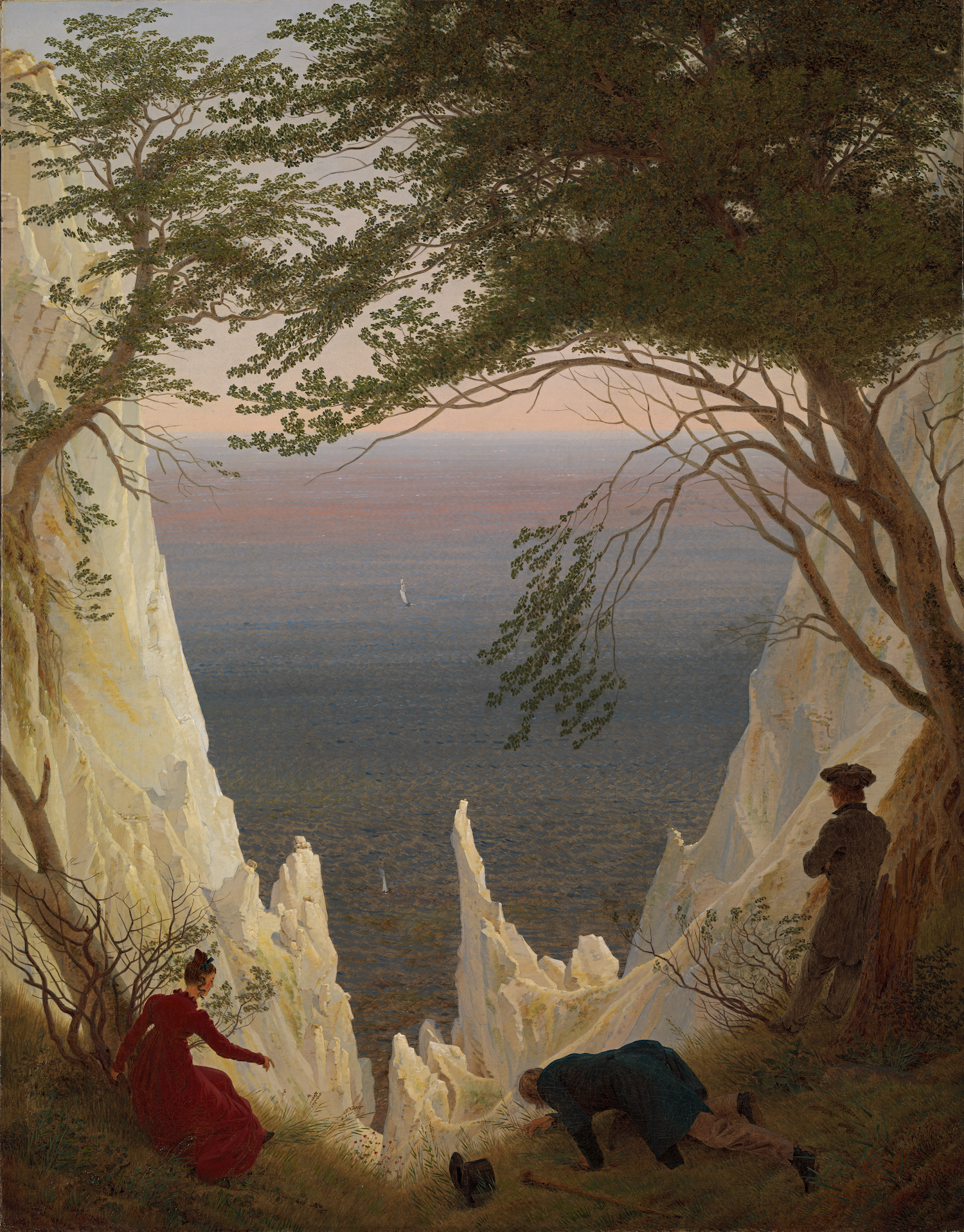 Chalk Cliffs on Rügen by Caspar David Friedrich - 1818 - 90 x 70 cm Kunst Museum Winterthur