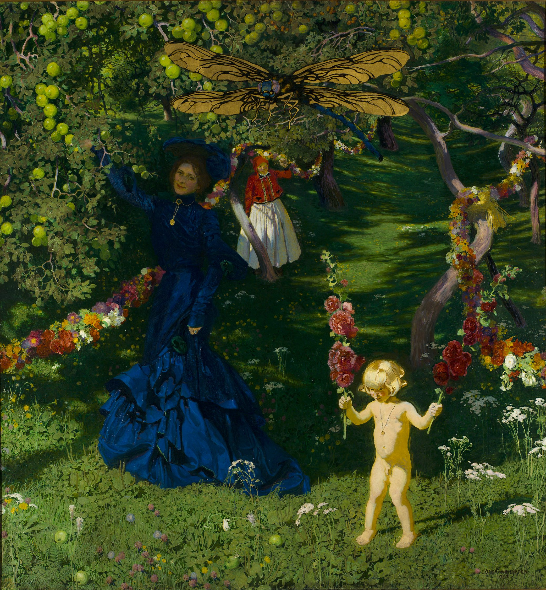Дивний сад by Józef Mehoffer - 1903 - 222,5 x 208,5 см 