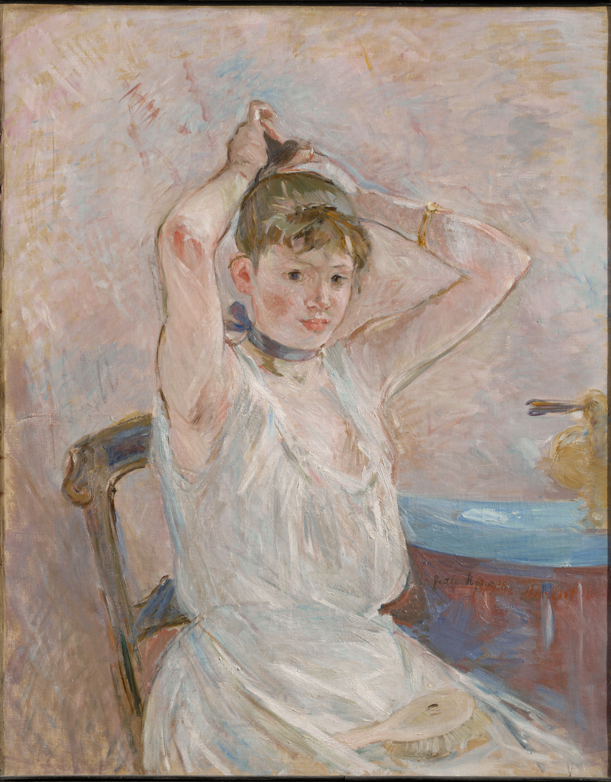 Das Bad by Berthe Morisot - 1885–86 - 92.1 x 73.3 cm The Clark
